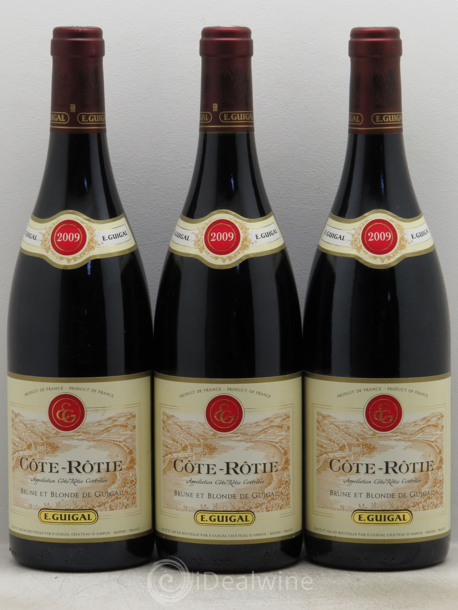 Côte-Rôtie Côtes Brune et Blonde Guigal 2009 - Lot de 3 bouteilles - 0