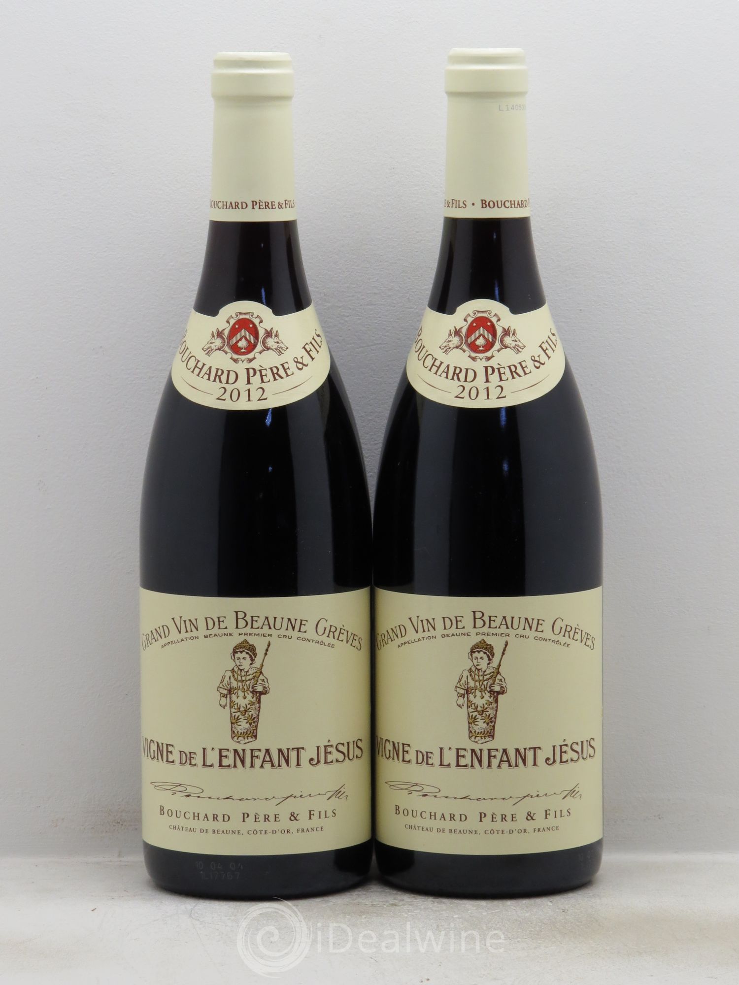Beaune 1er Cru Grèves - Vigne de l'Enfant Jésus Bouchard Père & Fils 2012 - Lot de 2 bouteilles - 0