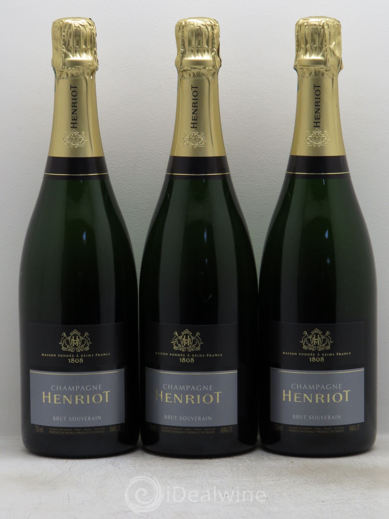 Champagne Henriot - Lot de 3 bouteilles - 0