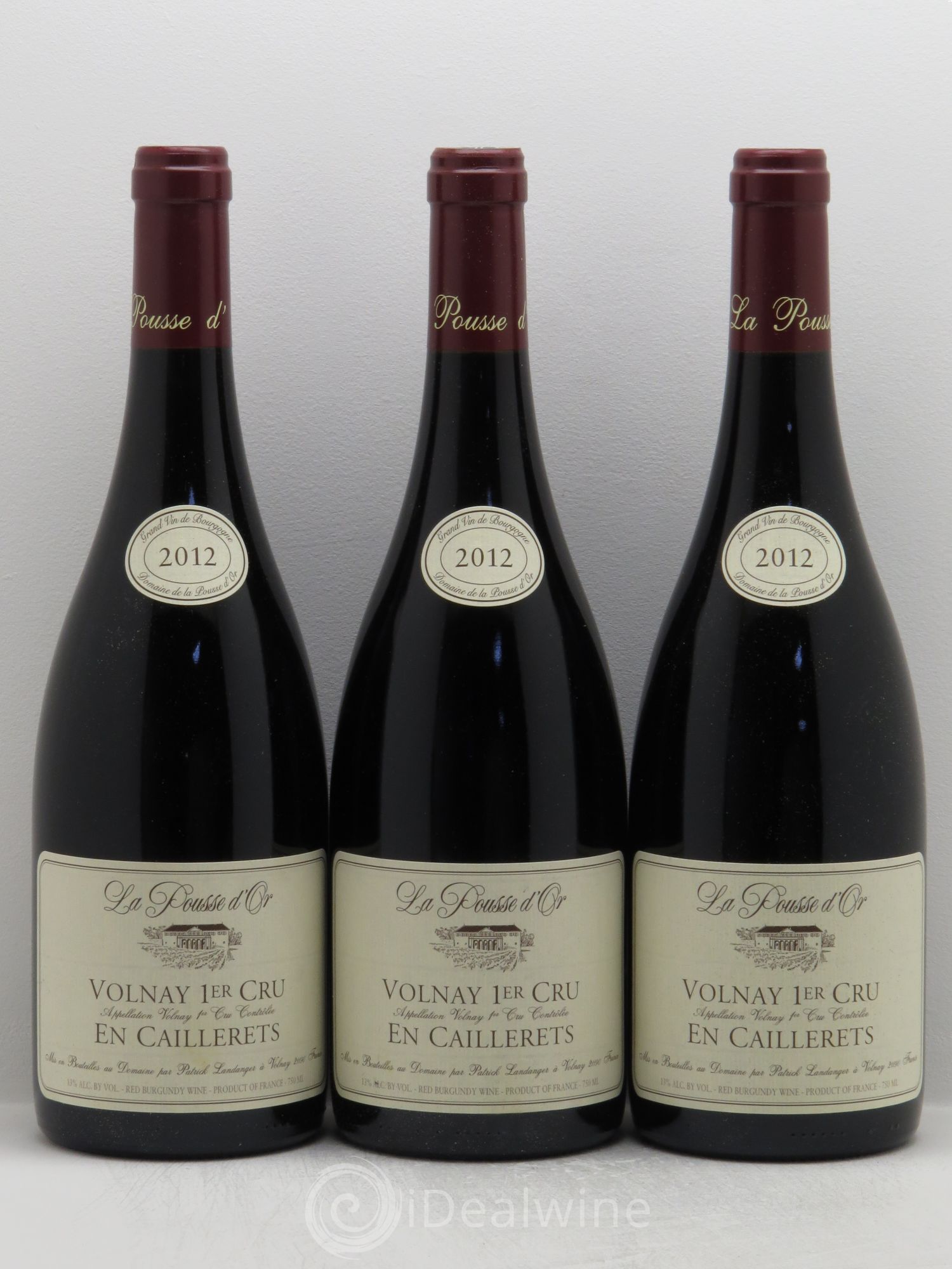 Volnay 1er Cru Les Caillerets La Pousse d'Or (Domaine de) 2012 - Lot de 3 bouteilles - 0