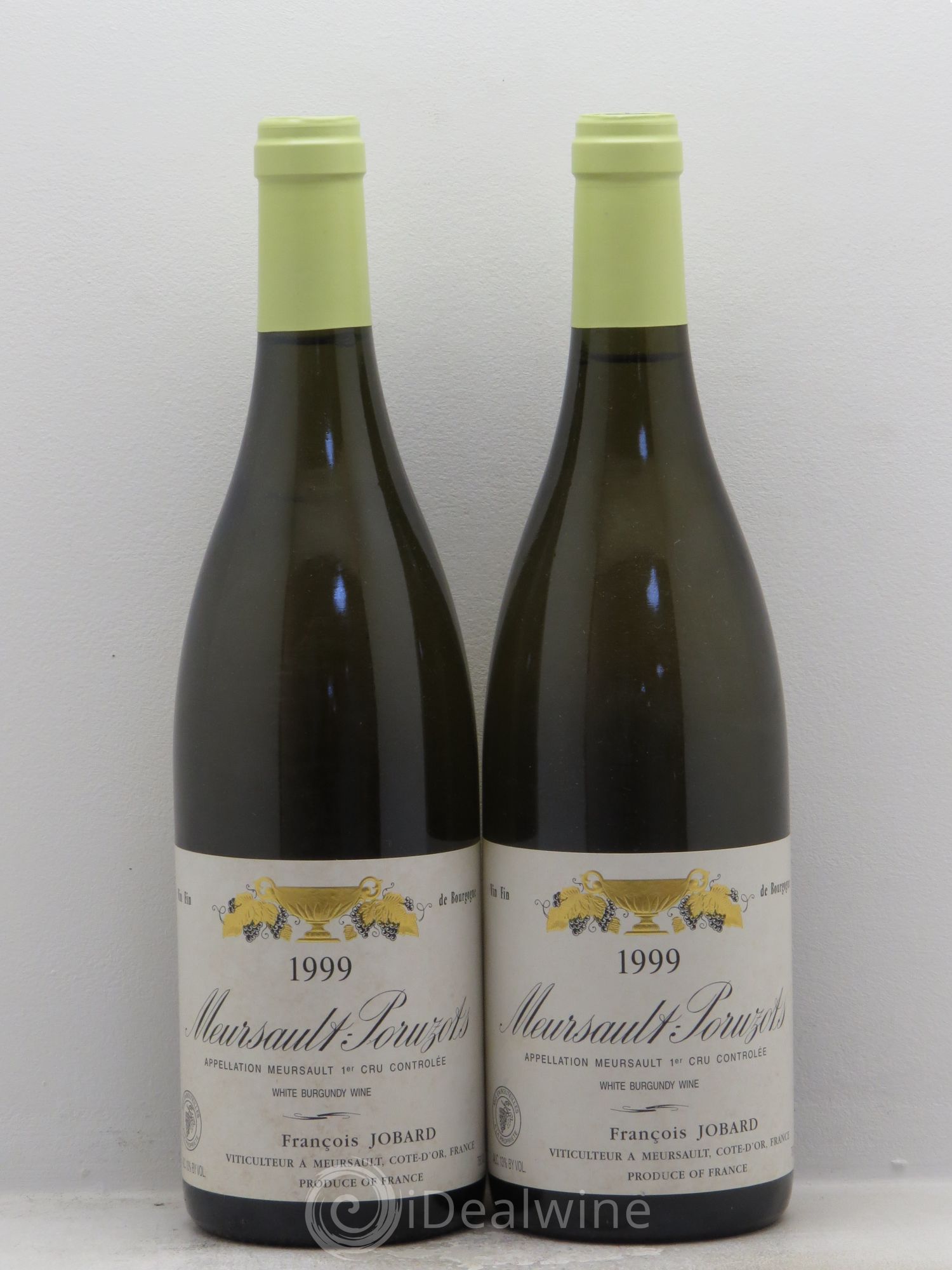 Meursault 1er Cru Poruzots François et Antoine Jobard (Domaine) 1999 - Lot de 2 bouteilles - 0