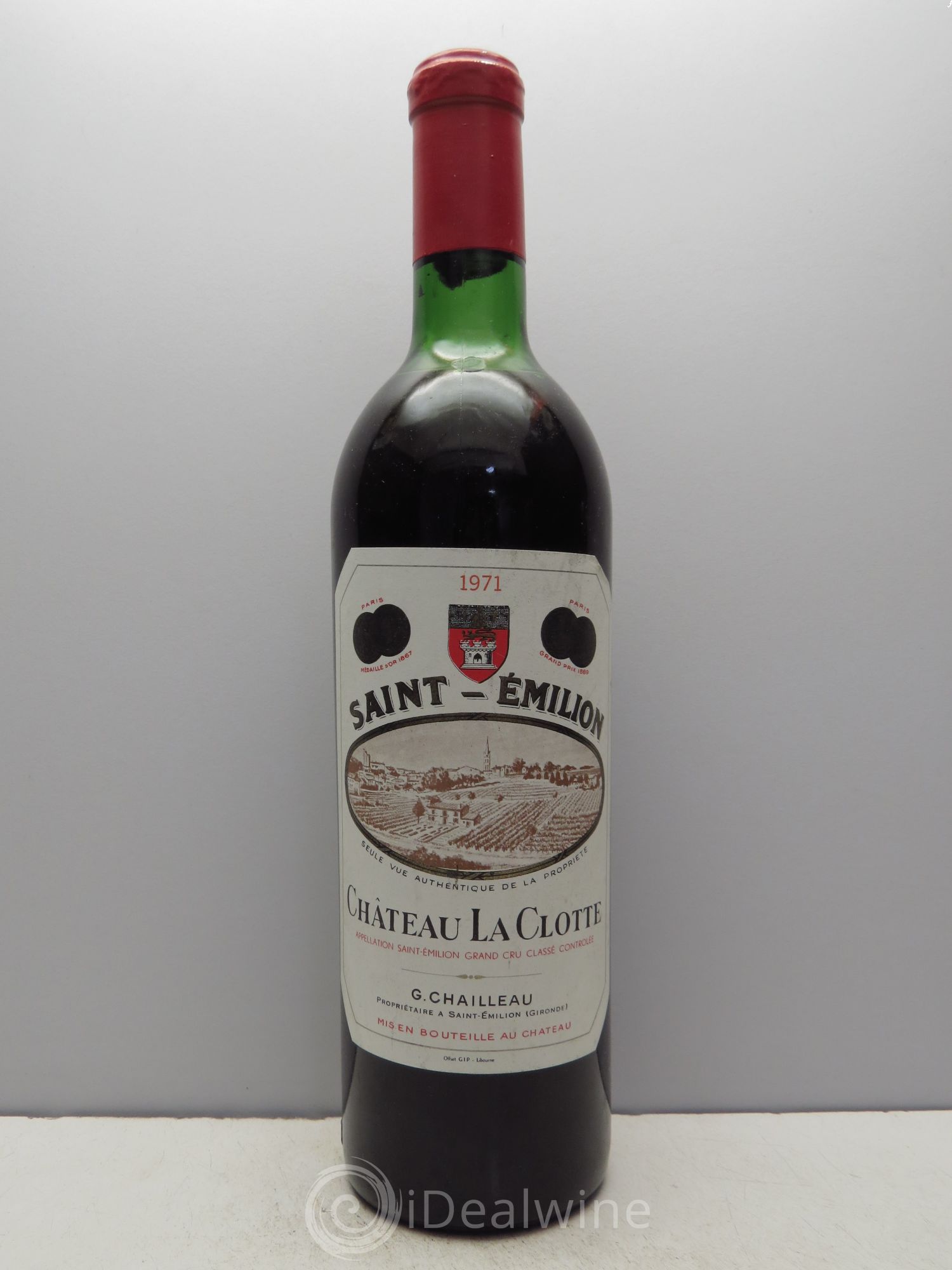 Château la Clotte 1971 - Lot de 1 bouteille - 0