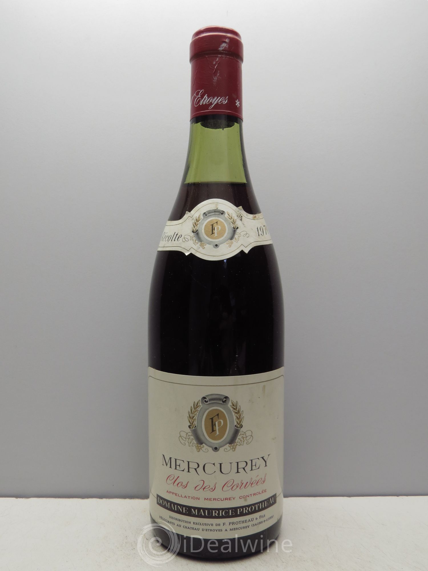 Mercurey Clos des Corvées Maurice Protheau 1971 - Posten von 1 Flasche - 0