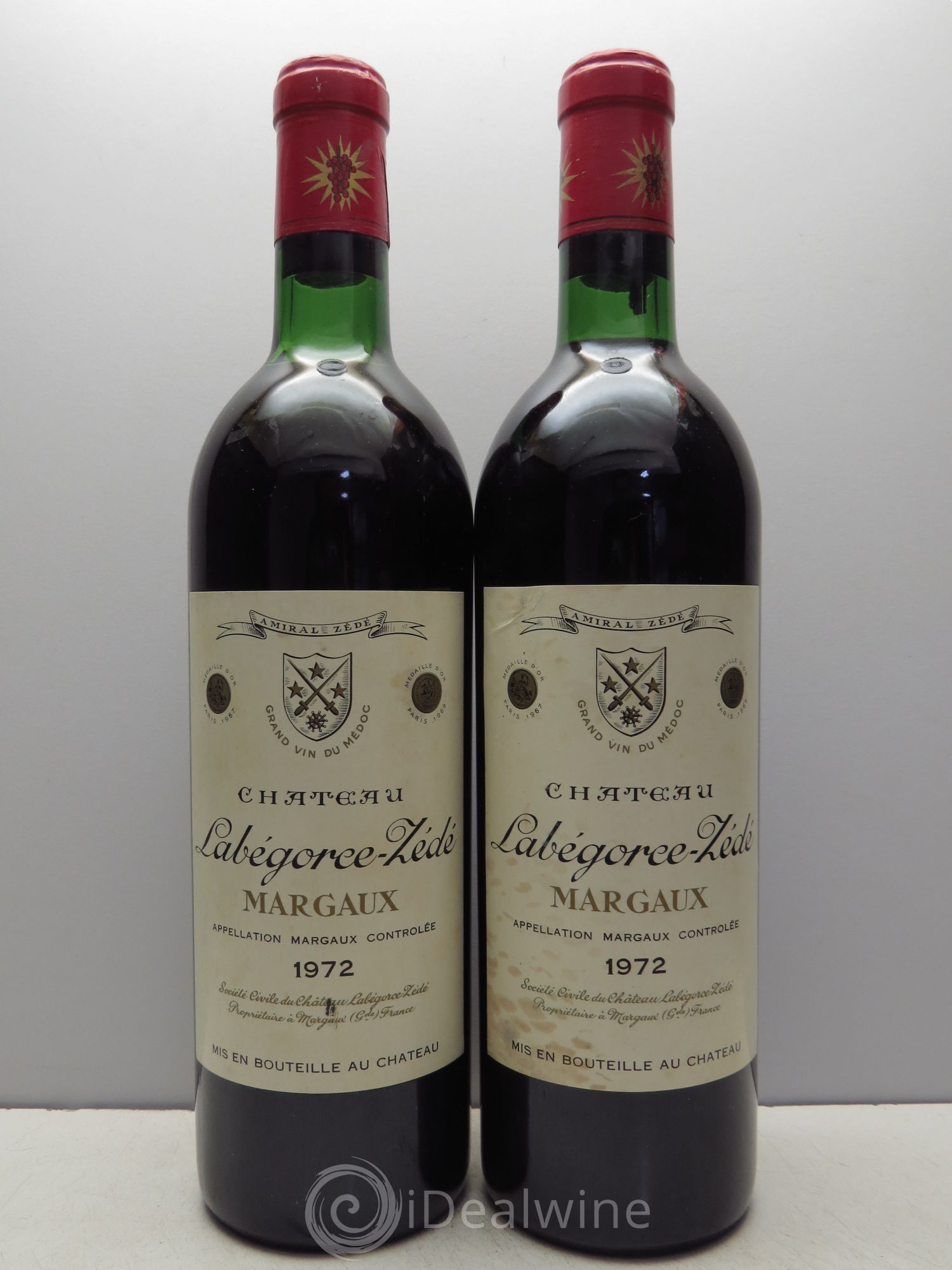 Château Labegorce Zédé Cru Bourgeois 1972 - Lot de 2 bouteilles - 0