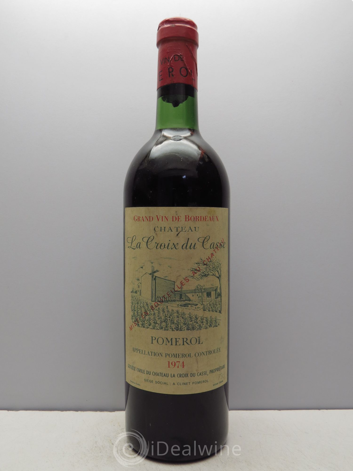Château la Croix du Casse 1974 - Lot de 1 bouteille - 0