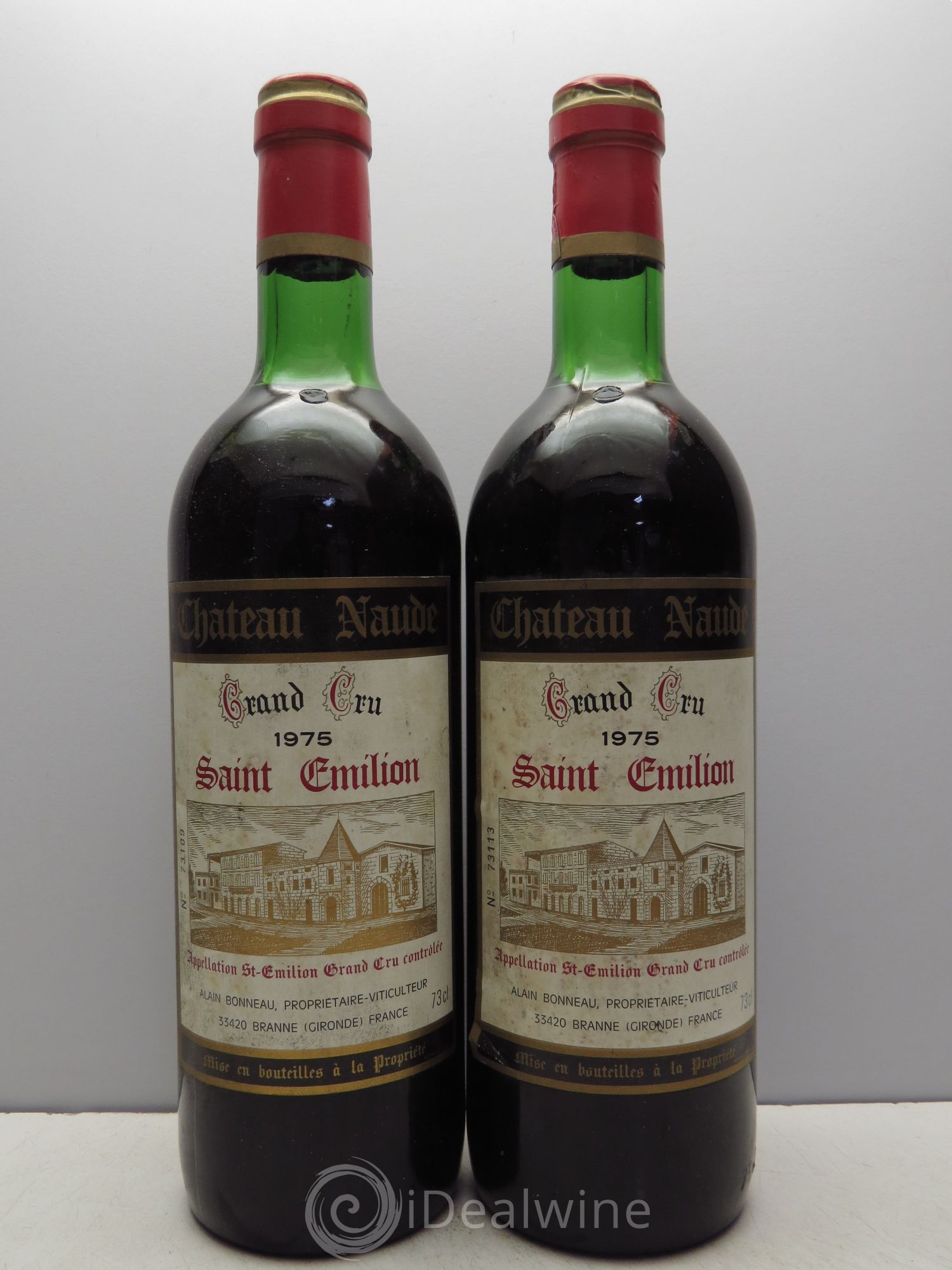 Saint-Émilion Château Naude 1975 - Posten von 2 Flaschen - 0