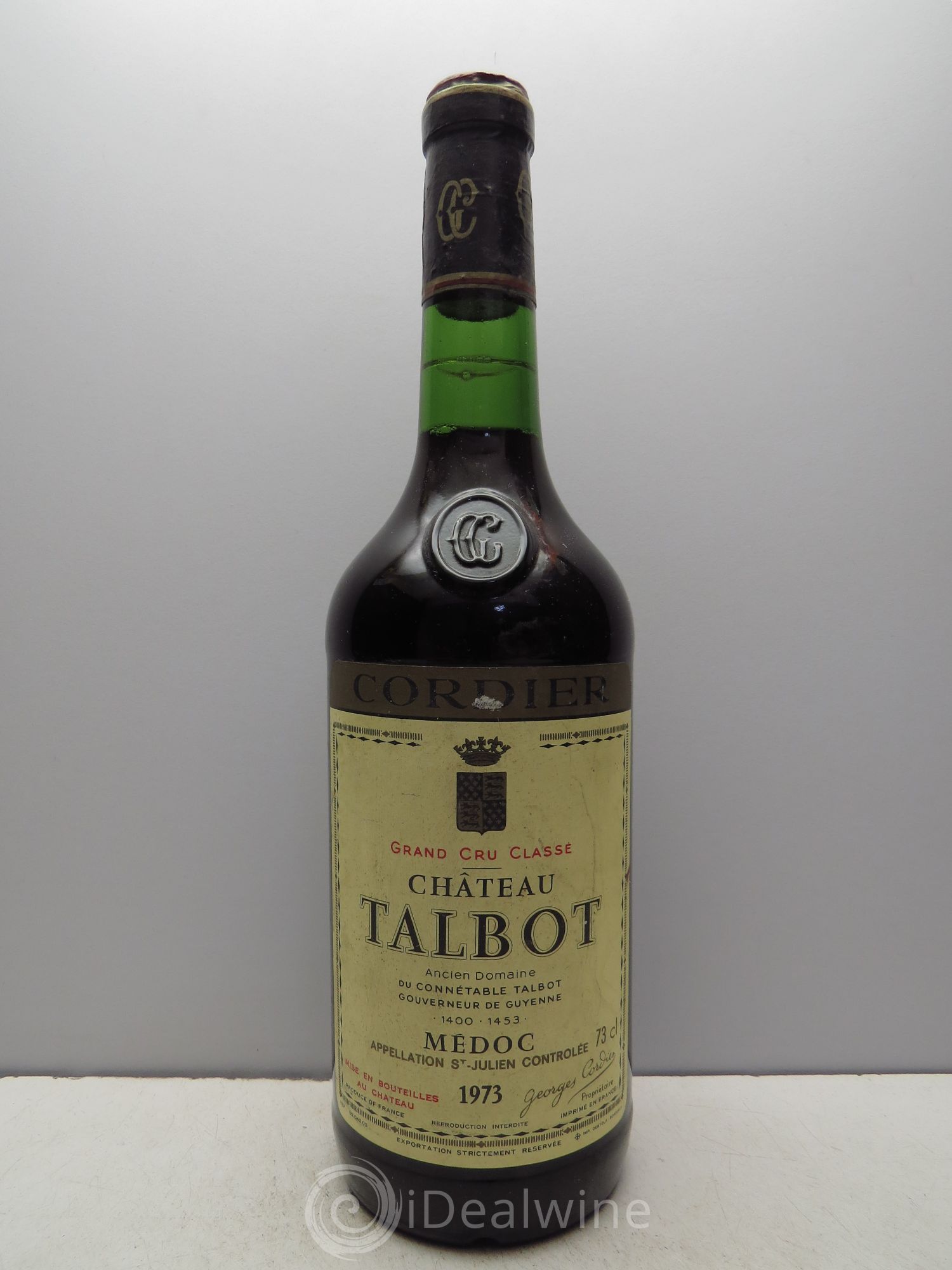 Château Talbot 4ème Grand Cru Classé 1973 - Lot de 1 bouteille - 0