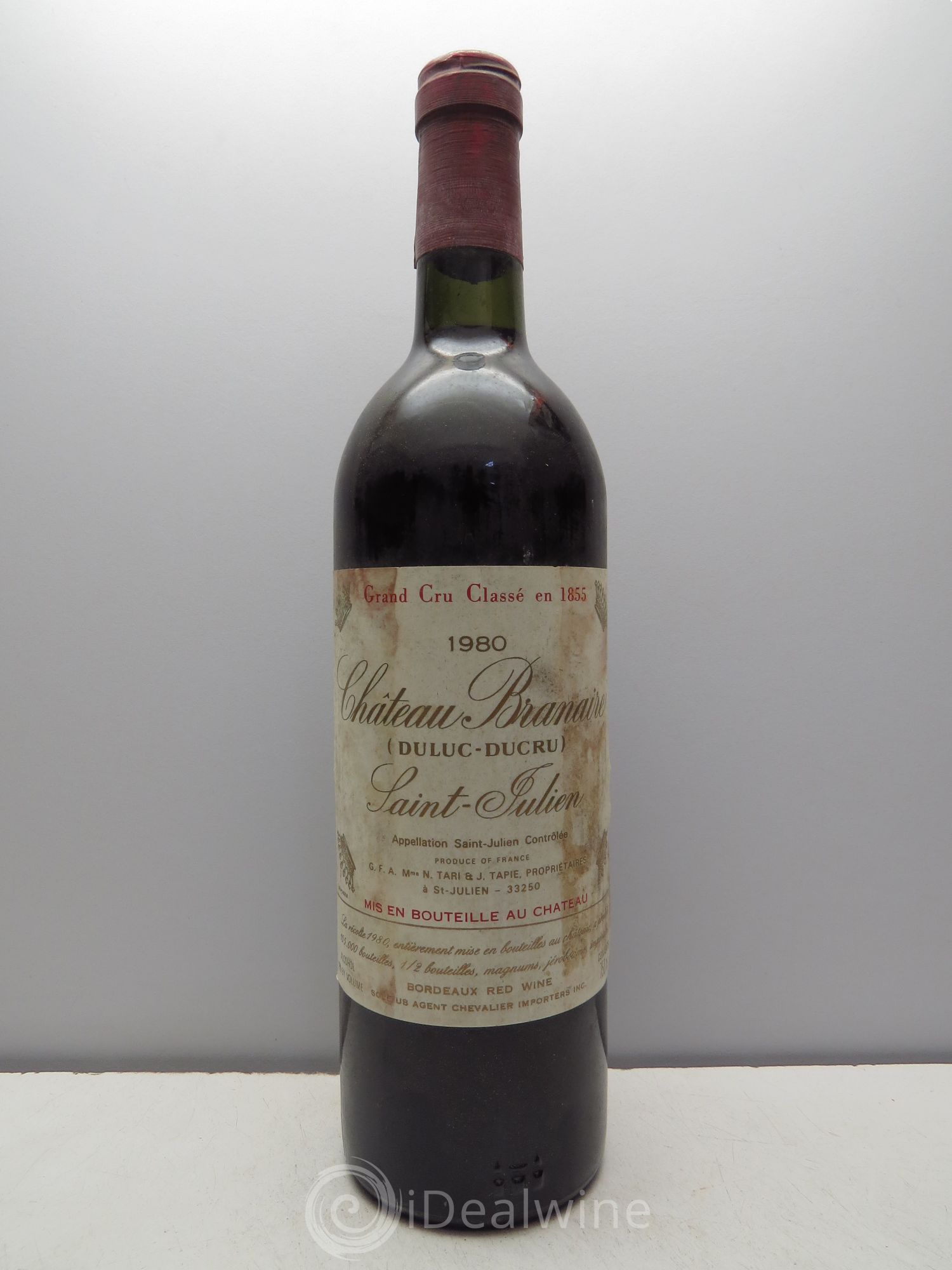 Château Branaire Ducru 4ème Grand Cru Classé 1980 - Lot de 12 bouteilles - 0