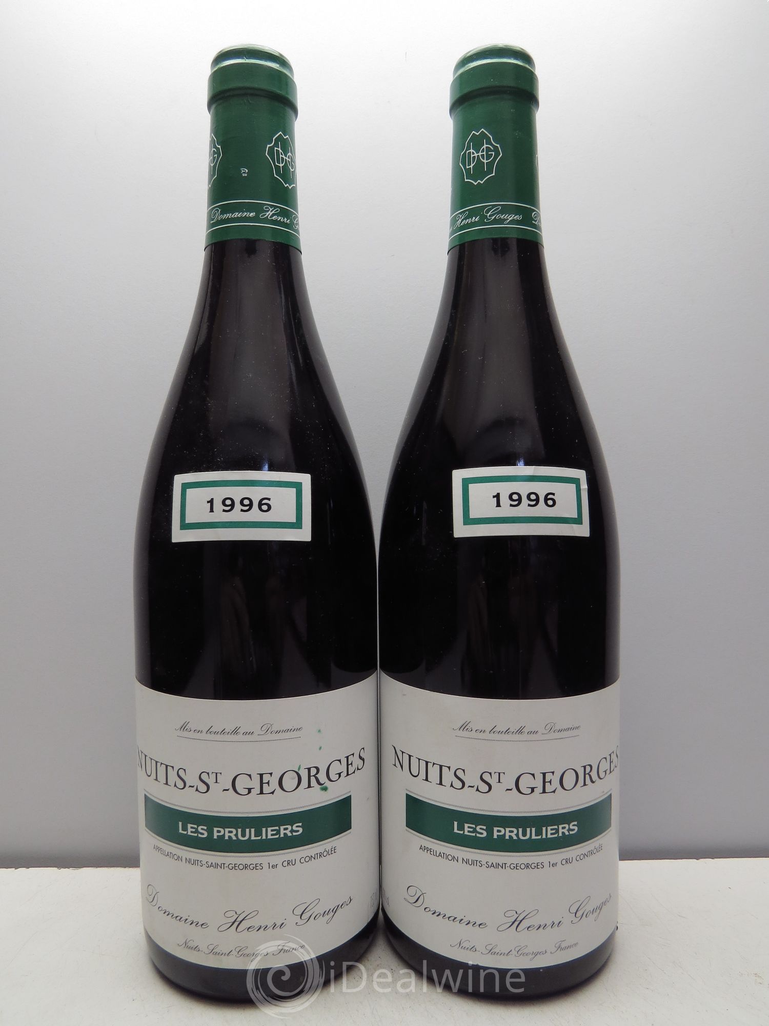 Nuits-Saint-Georges 1er Cru Les Pruliers Henri Gouges 1996 - Posten von 2 Flaschen - 0
