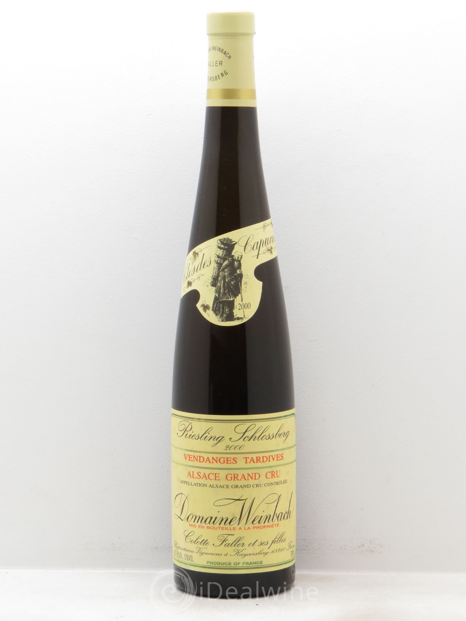 Riesling Vendanges Tardives Schlossberg Faller (sans prix de réserve - no reserve) 2000 - Posten von 1 Flasche - 0