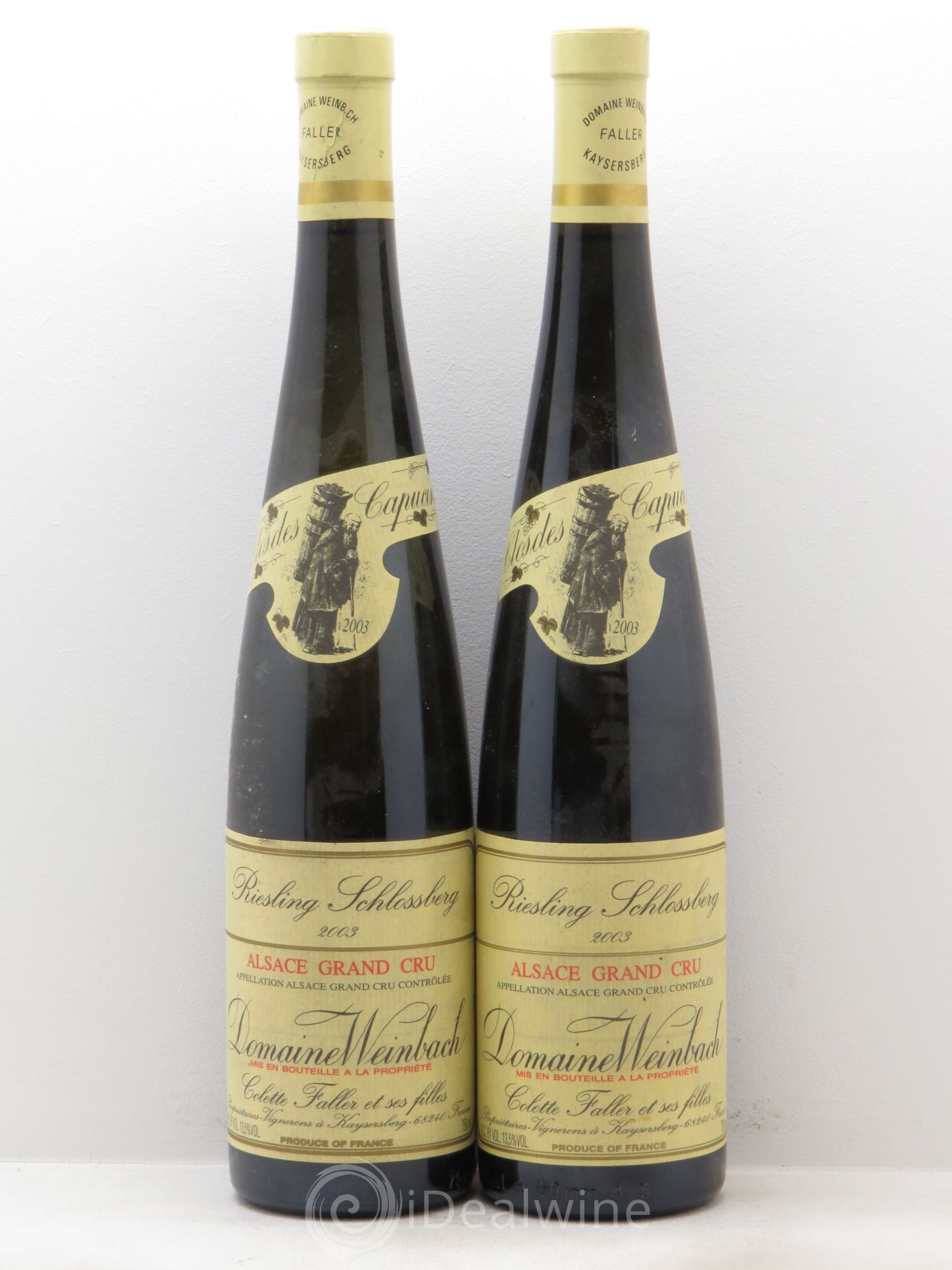 Riesling Faller Schlossberg (sans prix de réserve - no reserve) 2003 - Lotto di 2 bottiglie - 0
