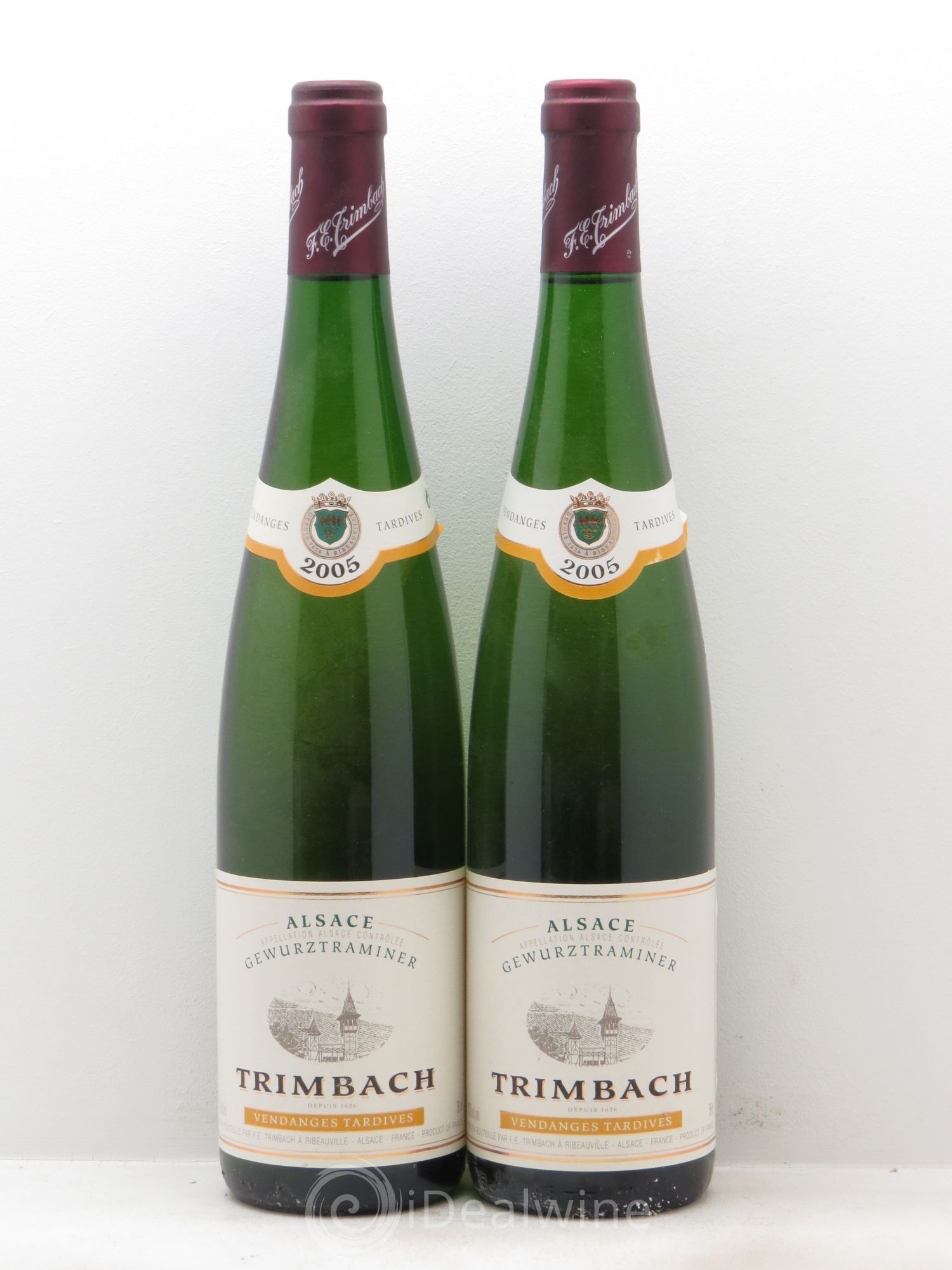 Alsace Gewurztraminer Vendanges Tardives Trimbach (Domaine) (sans prix de réserve - no reserve) 2005 - Lotto di 2 bottiglie - 0