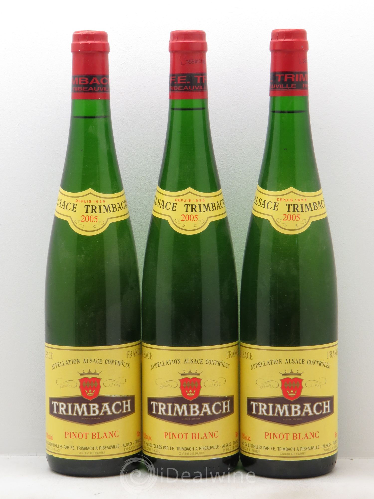 Alsace Pinot Blanc Trimbach (sans prix de réserve - no reserve) 2005 - Posten von 3 Flaschen - 0