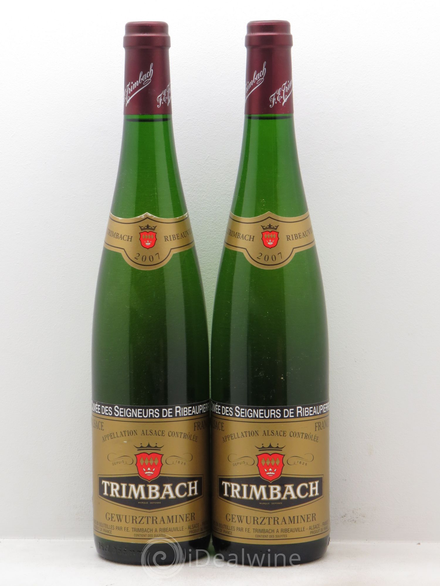 Alsace Gewurztraminer Seigneurs de Ribeaupierre Trimbach (Domaine) null 2007 - Lot of 2 bottles - 0