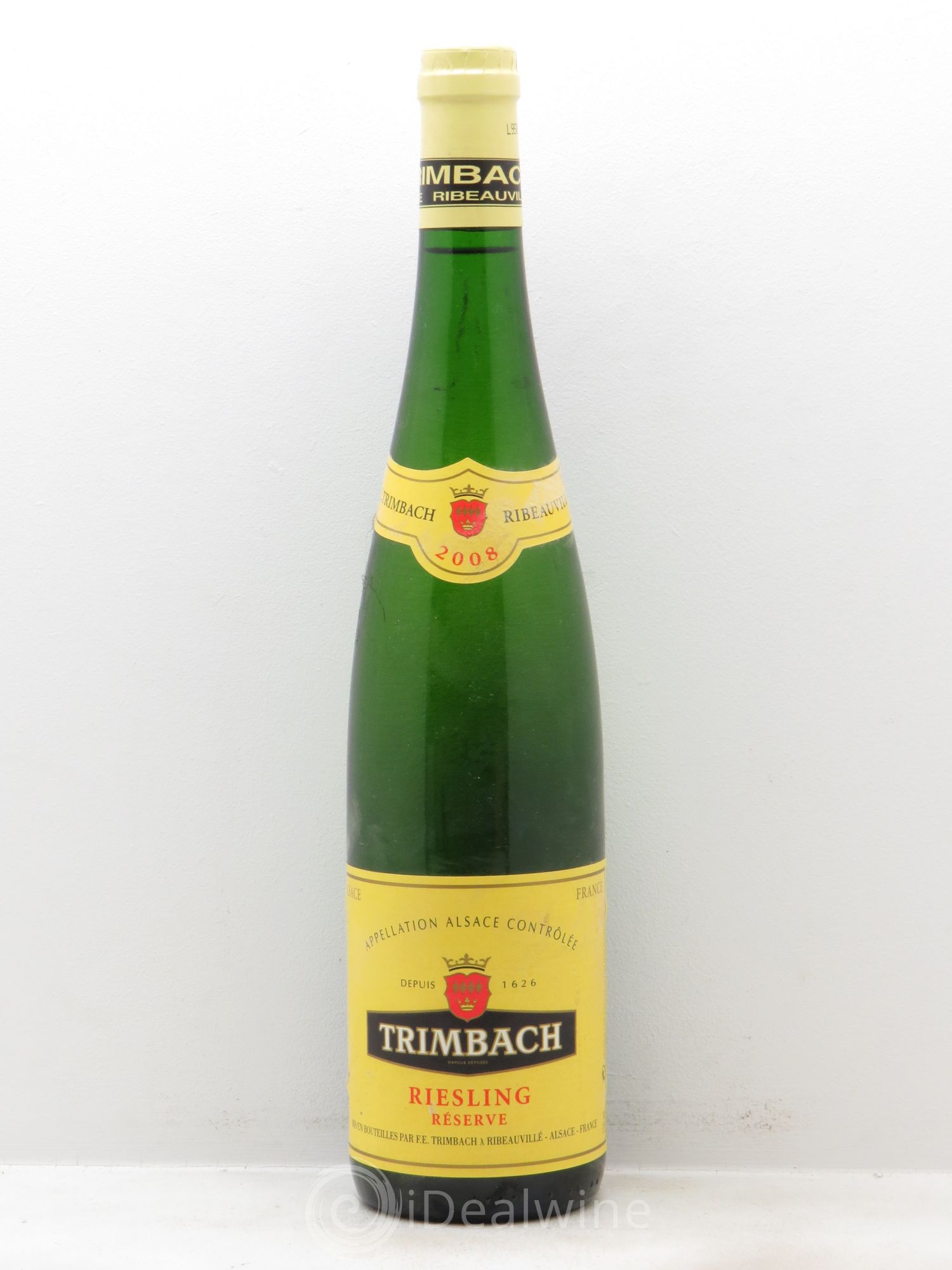 Alsace Riesling Trimbach (Domaine) Réserve (sans prix de réserve - no reserve) 2008 - Posten von 1 Flasche - 0