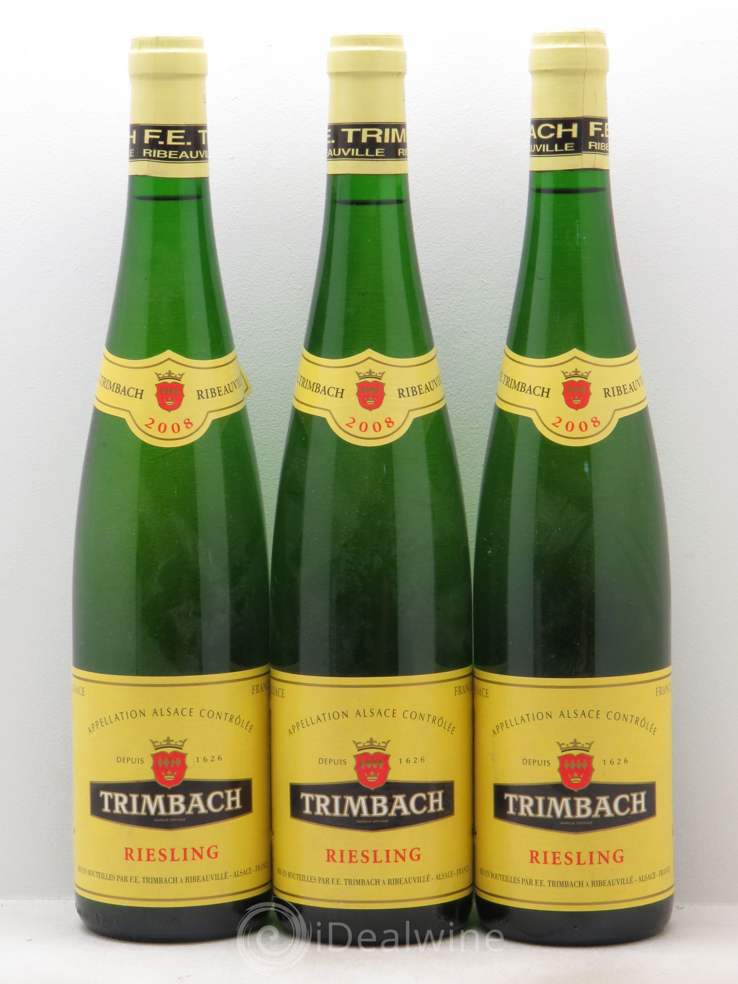 Alsace Riesling Trimbach (Domaine) (sans prix de réserve - no reserve) 2008 - Posten von 3 Flaschen - 0