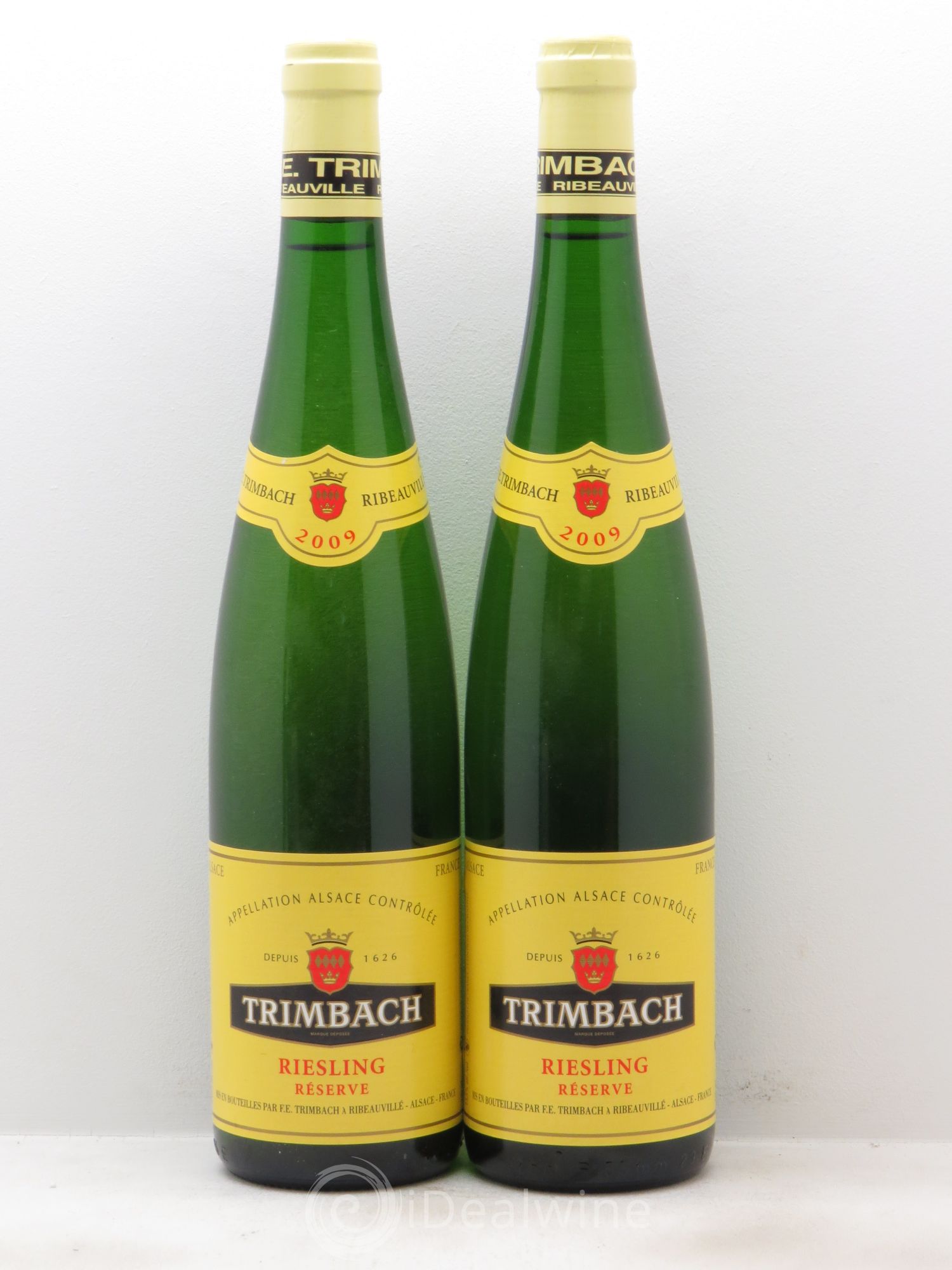 Alsace Riesling Trimbach (Domaine) Réserve (sans prix de réserve - no reserve) 2009 - Posten von 2 Flaschen - 0