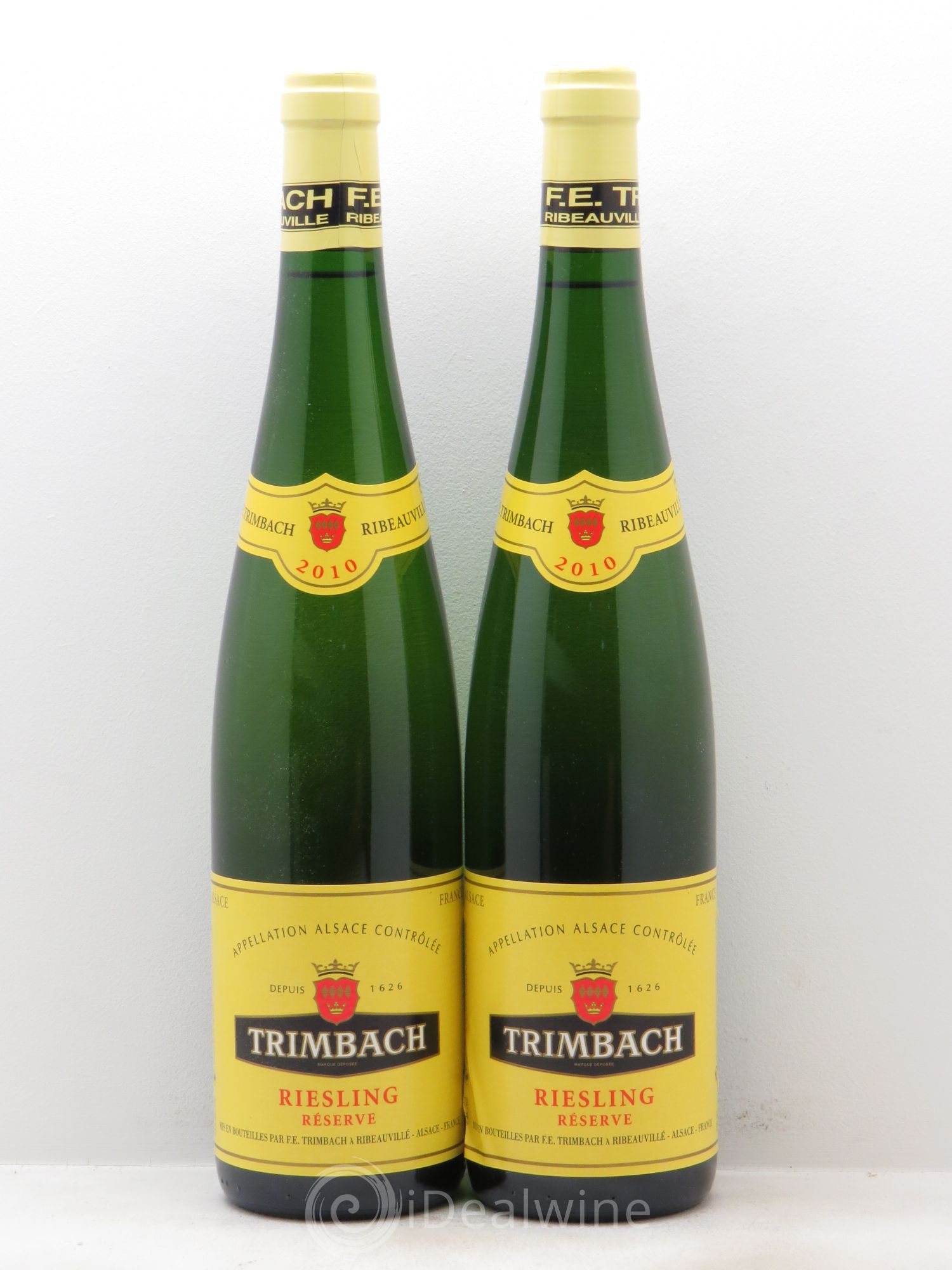 Alsace Riesling Trimbach (Domaine) Réserve (sans prix de réserve - no reserve) 2010 - Posten von 2 Flaschen - 0