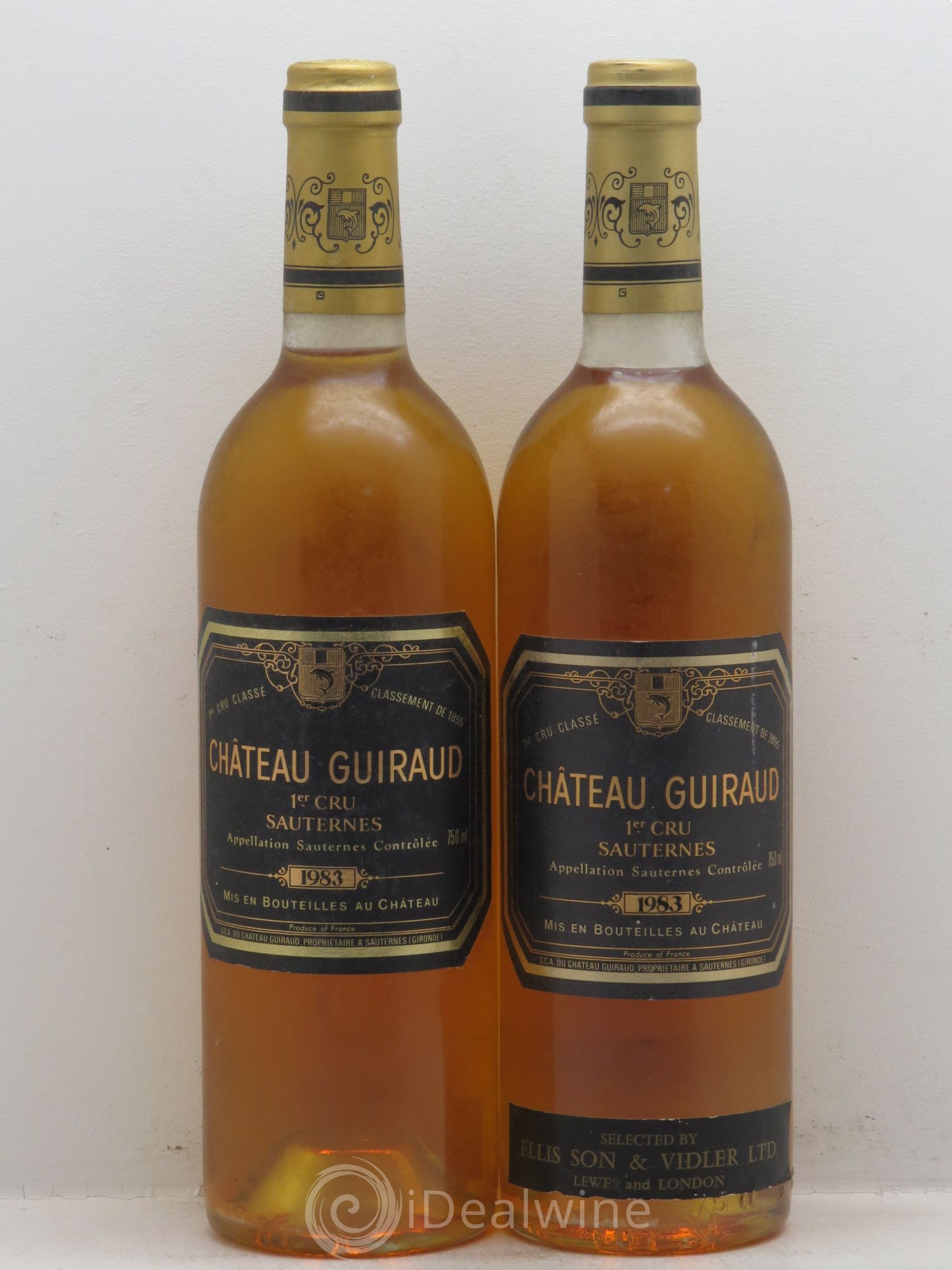 Château Guiraud 1er Grand Cru Classé (sans prix de réserve - no reserve) 1983 - Lotto di 2 bottiglie - 0