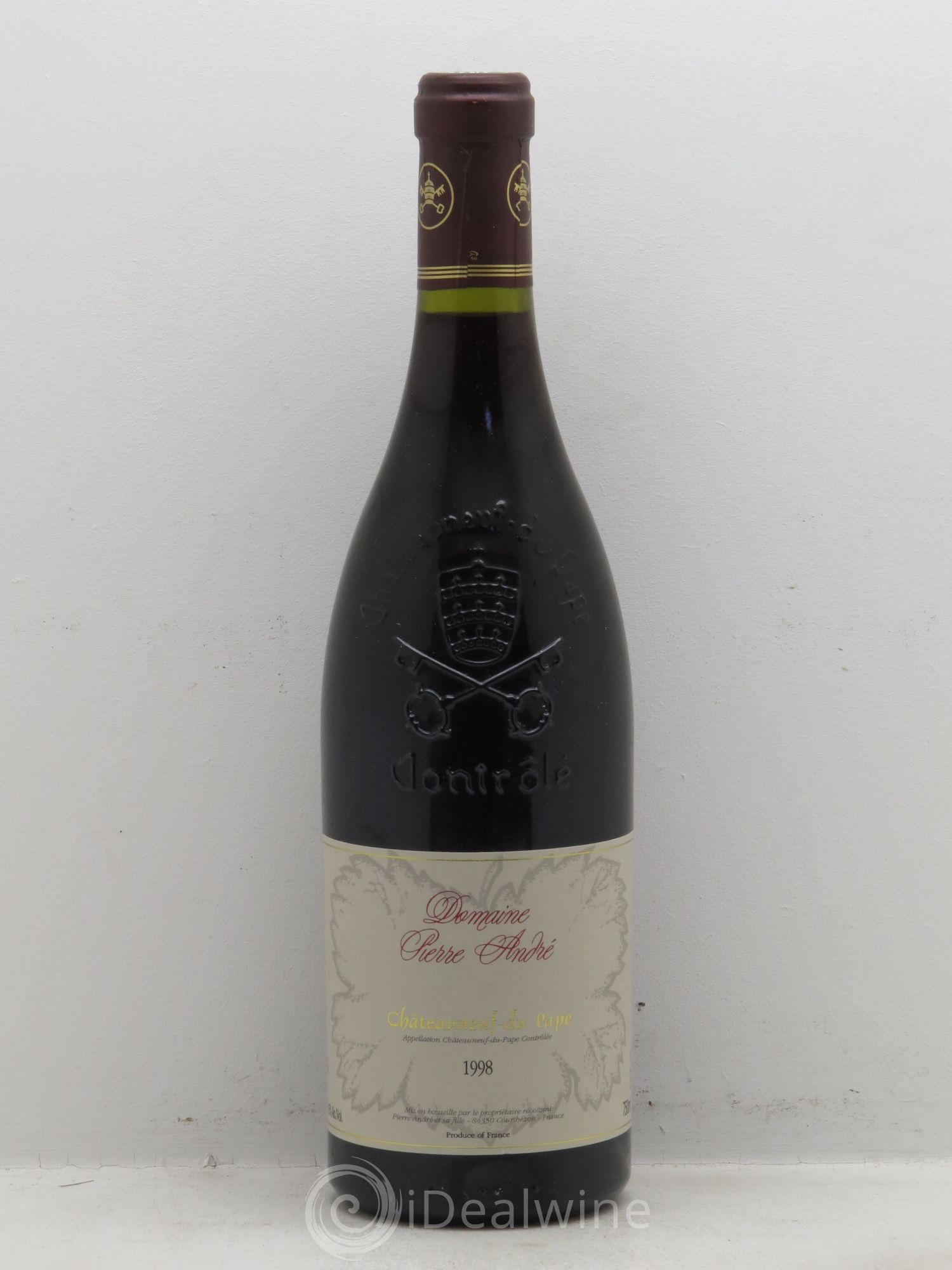 Châteauneuf-du-Pape Pierre André (sans prix de réserve - no reserve) 1998 - Posten von 1 Flasche - 0