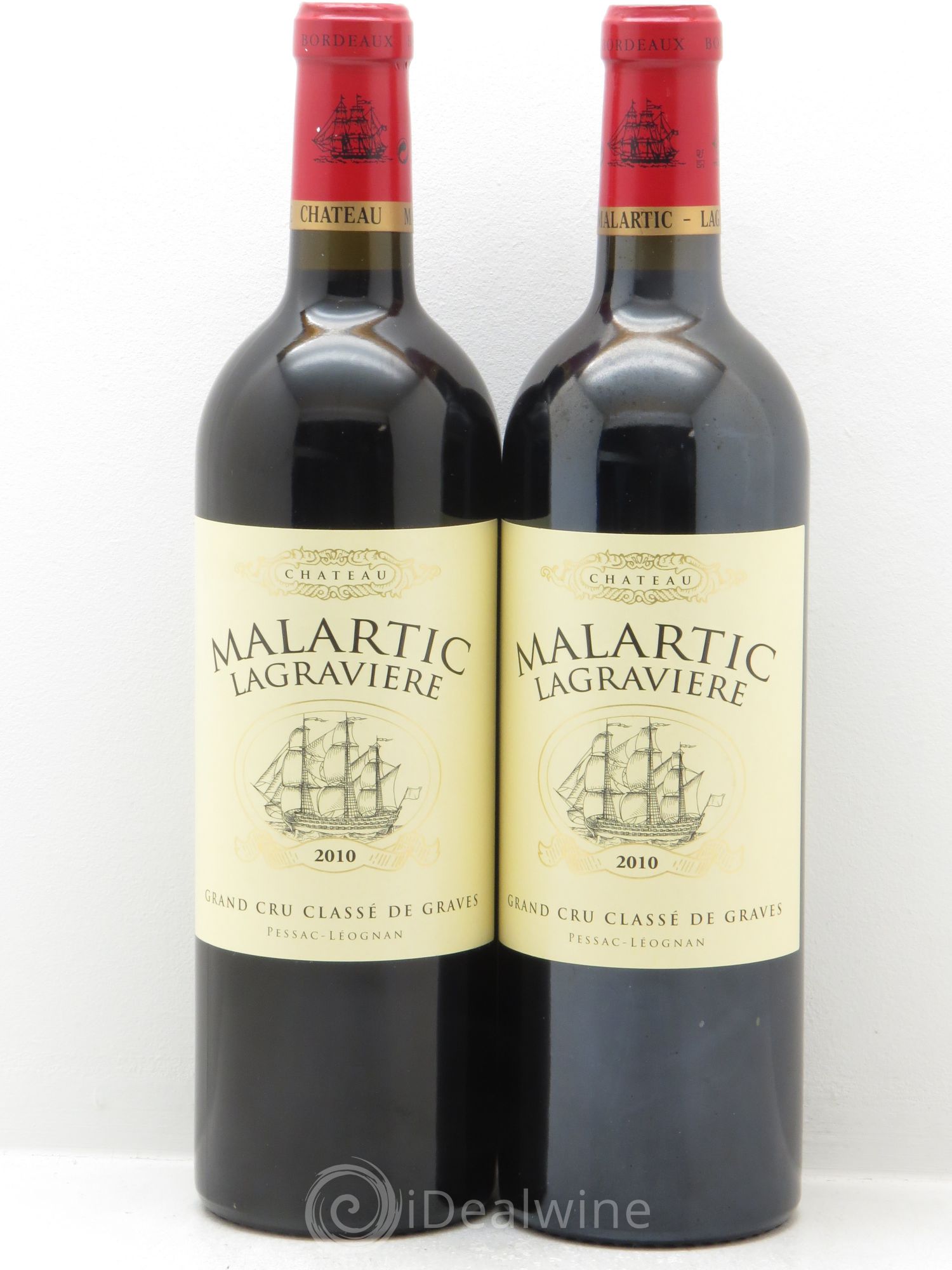 Château Malartic-Lagravière Cru Classé de Graves null 2010 - Lot of 2 bottles - 0