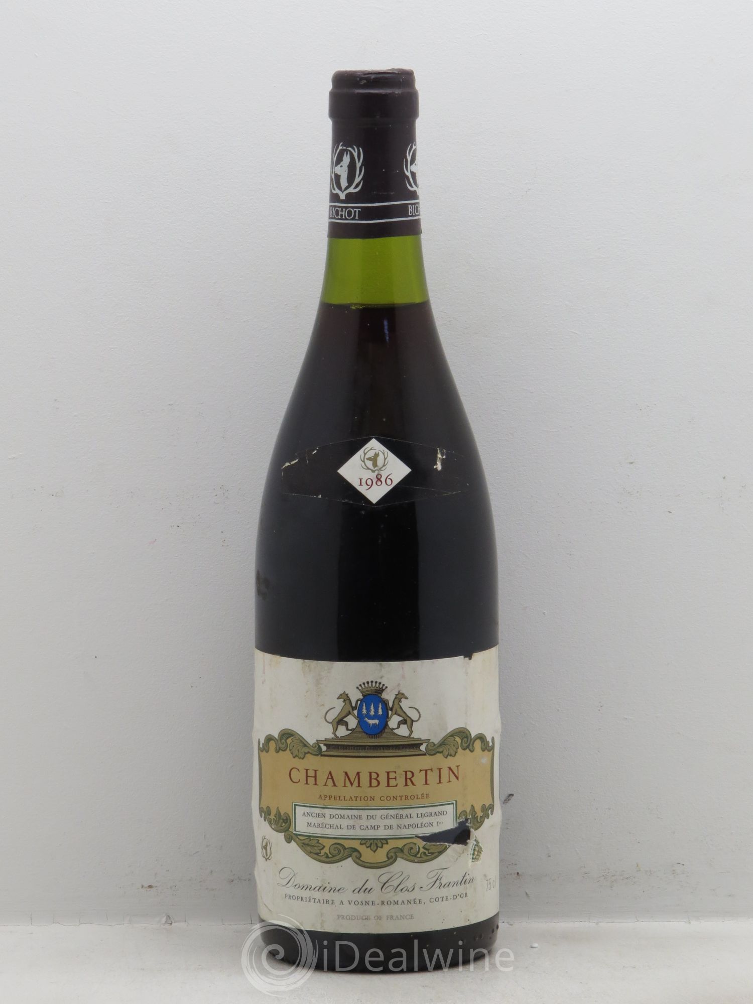 Chambertin Grand Cru Clos Frantin - Albert Bichot (sans prix de réserve - no reserve) 1991 - Posten von 1 Flasche - 0