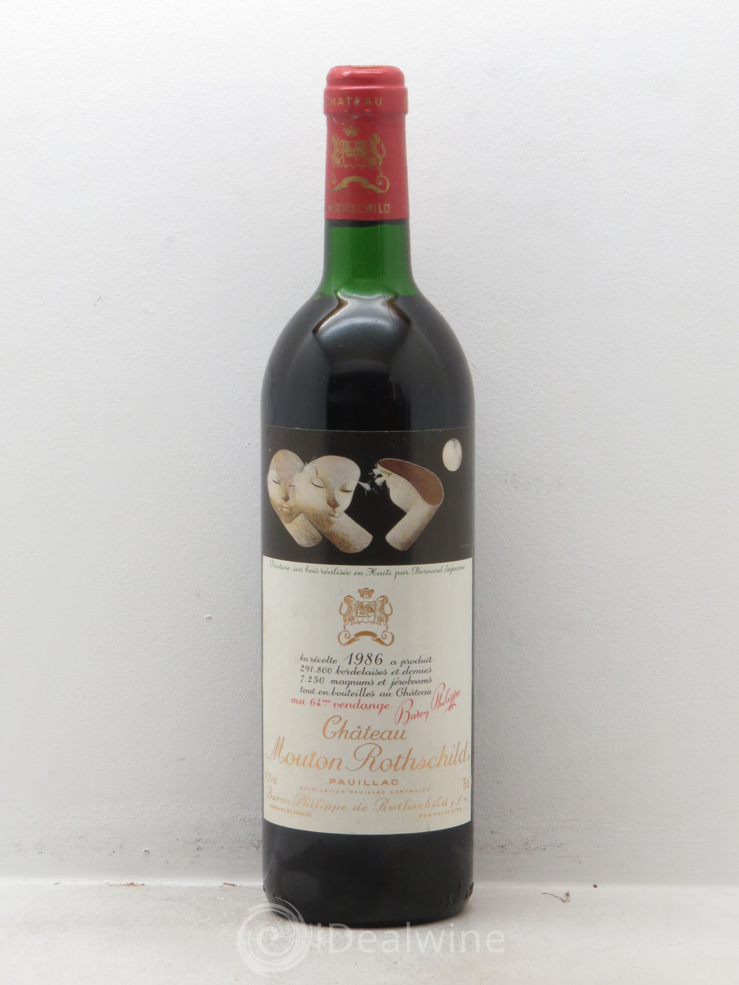 Château Mouton Rothschild 1er Grand Cru Classé 1986 - Lot de 1 bouteille - 0
