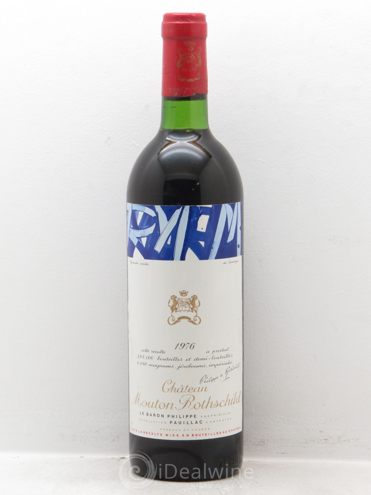 Château Mouton Rothschild 1er Grand Cru Classé 1976 - Lot de 1 bouteille - 0