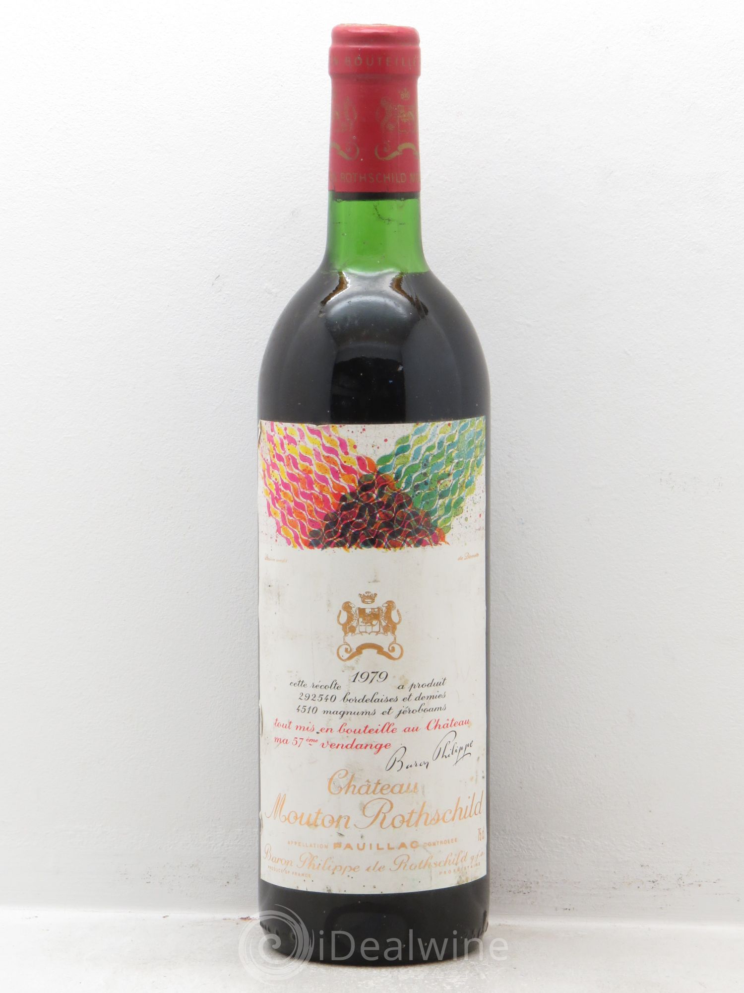 Château Mouton Rothschild 1er Grand Cru Classé 1979 - Lot de 1 bouteille - 0