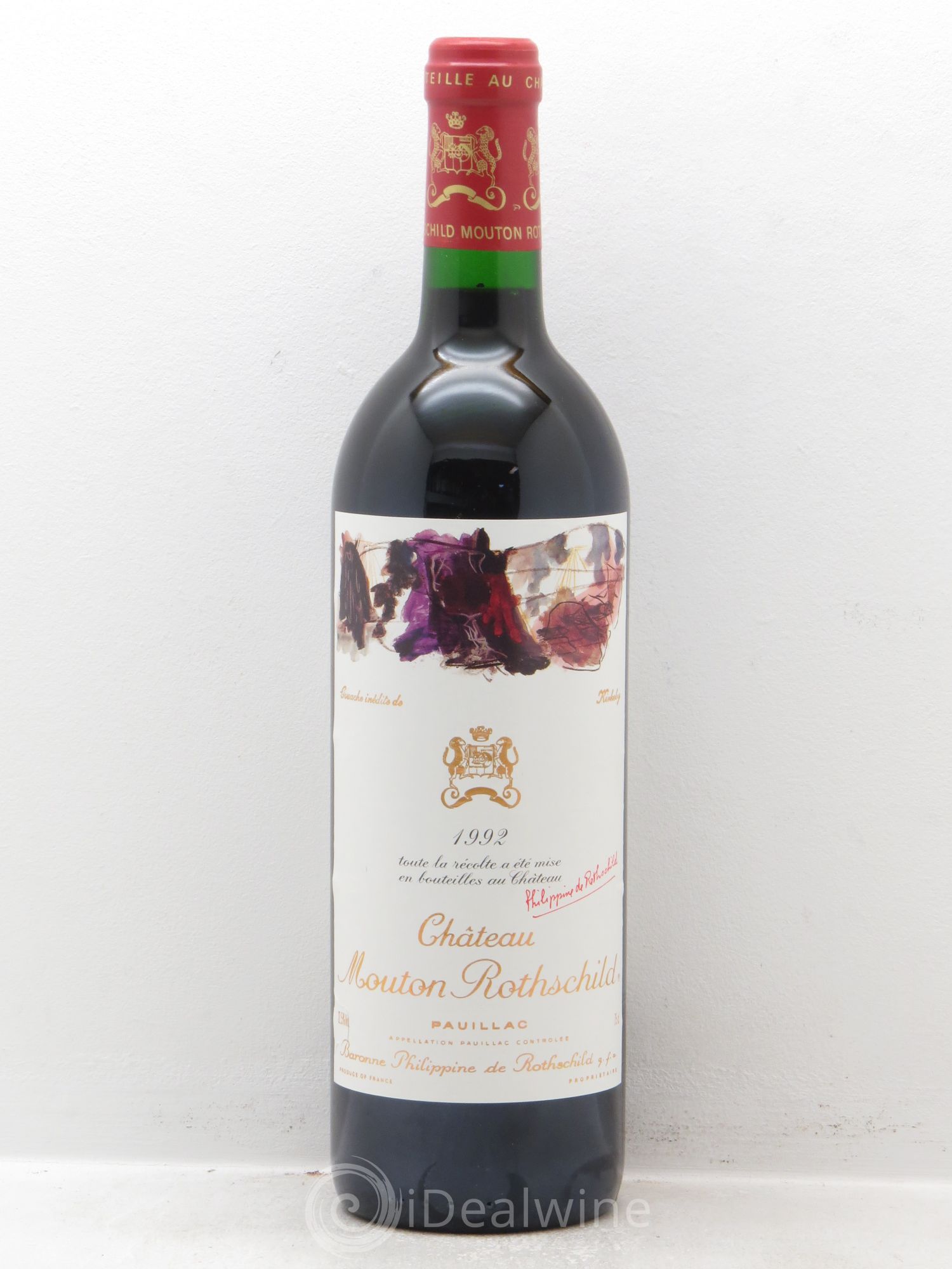 Château Mouton Rothschild 1er Grand Cru Classé 1992 - Lot de 1 bouteille - 0