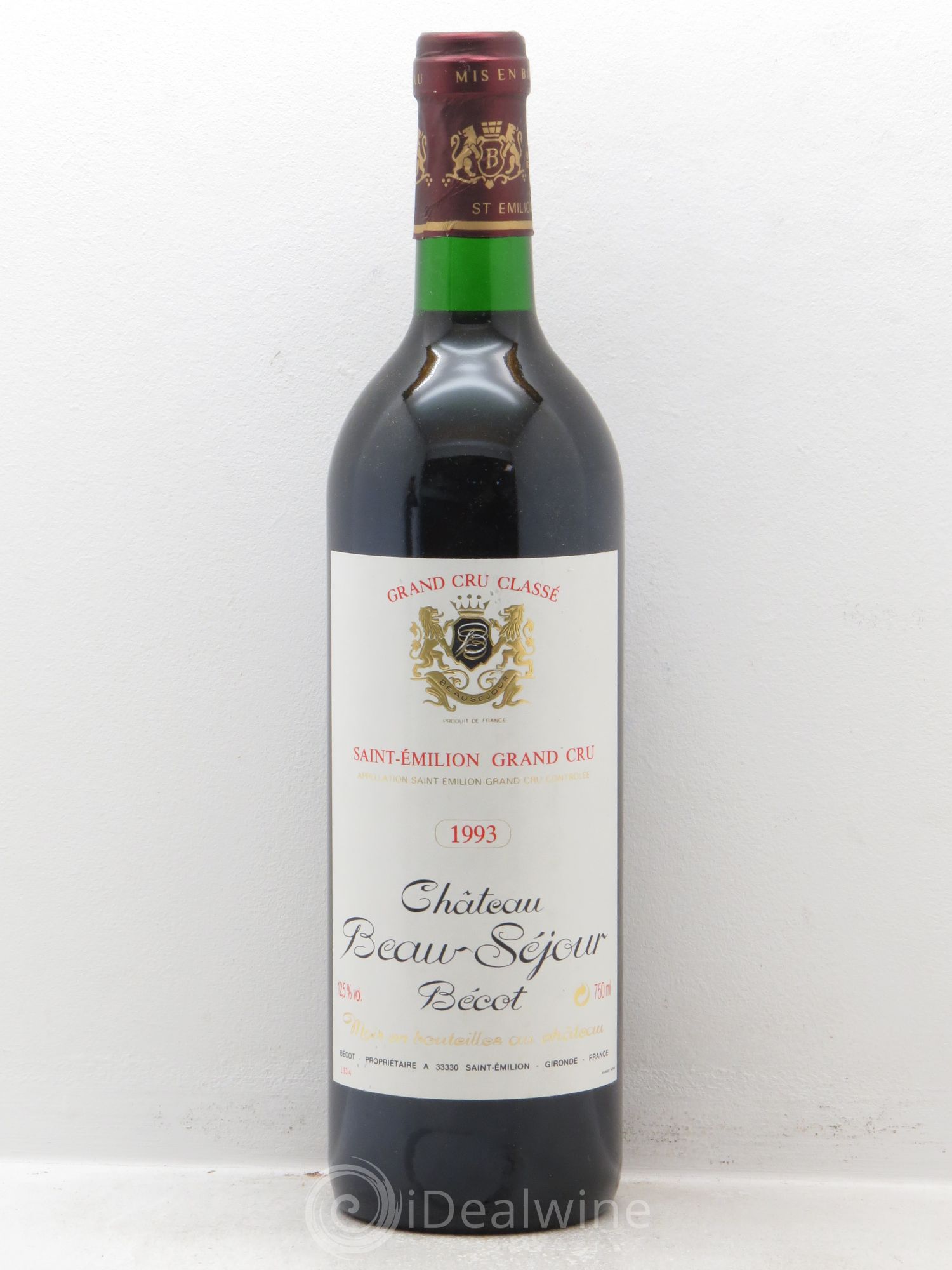 Château Beau-Séjour Bécot 1er Grand Cru Classé B 1993 - Lotto di 6 bottiglie - 0