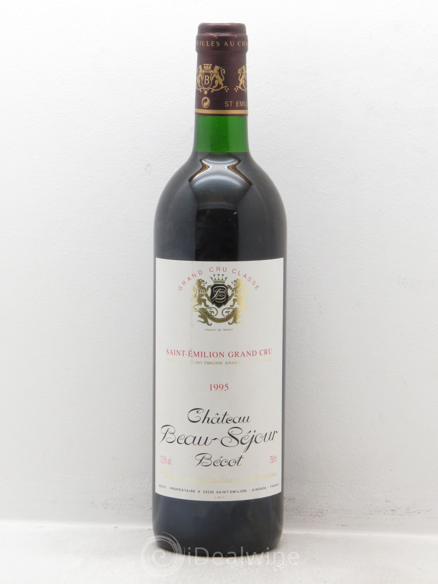 Château Beau-Séjour Bécot 1er Grand Cru Classé B 1995 - Lotto di 6 bottiglie - 0