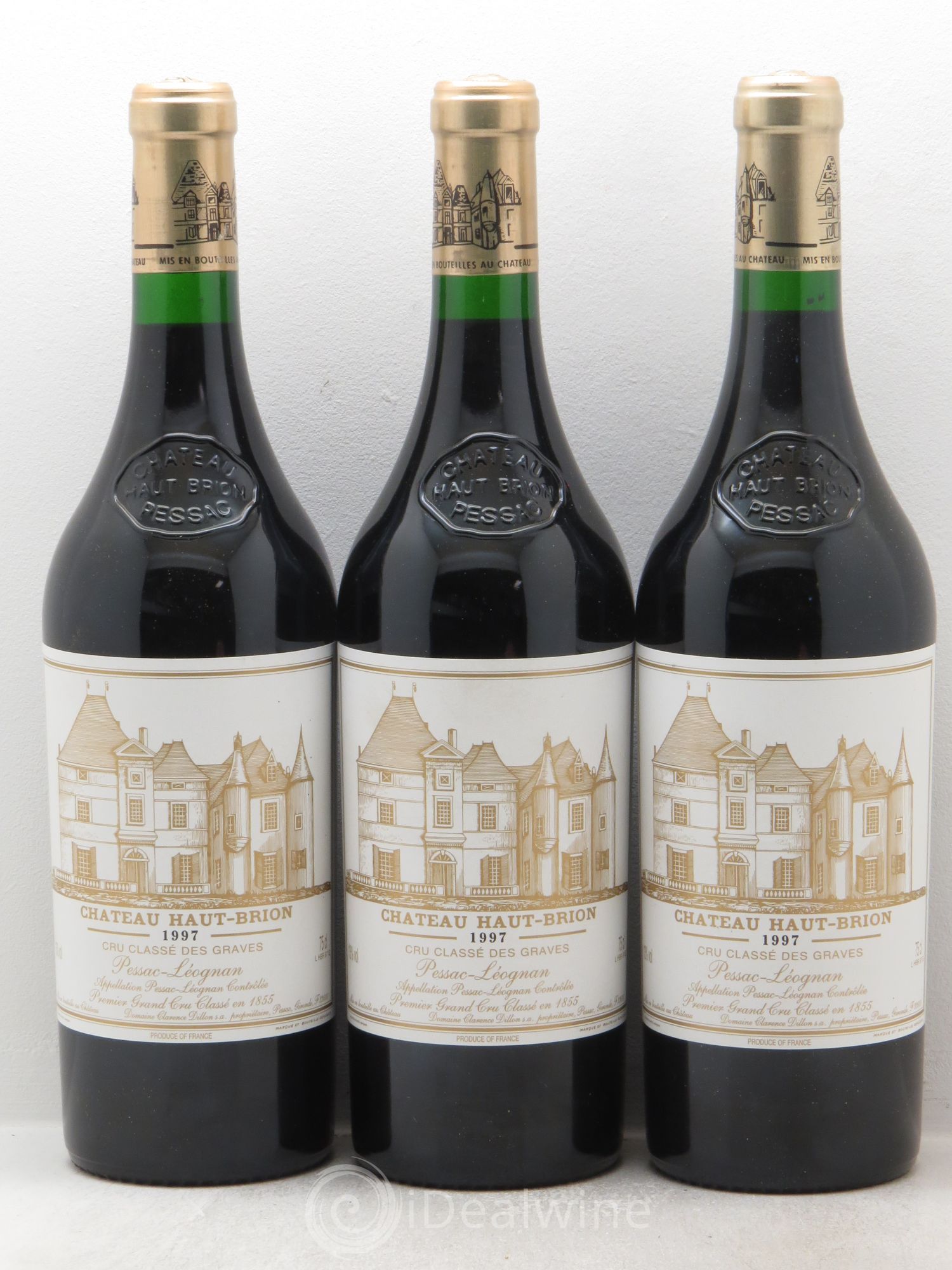 Château Haut Brion 1er Grand Cru Classé 1997 - Lot de 3 bouteilles - 0