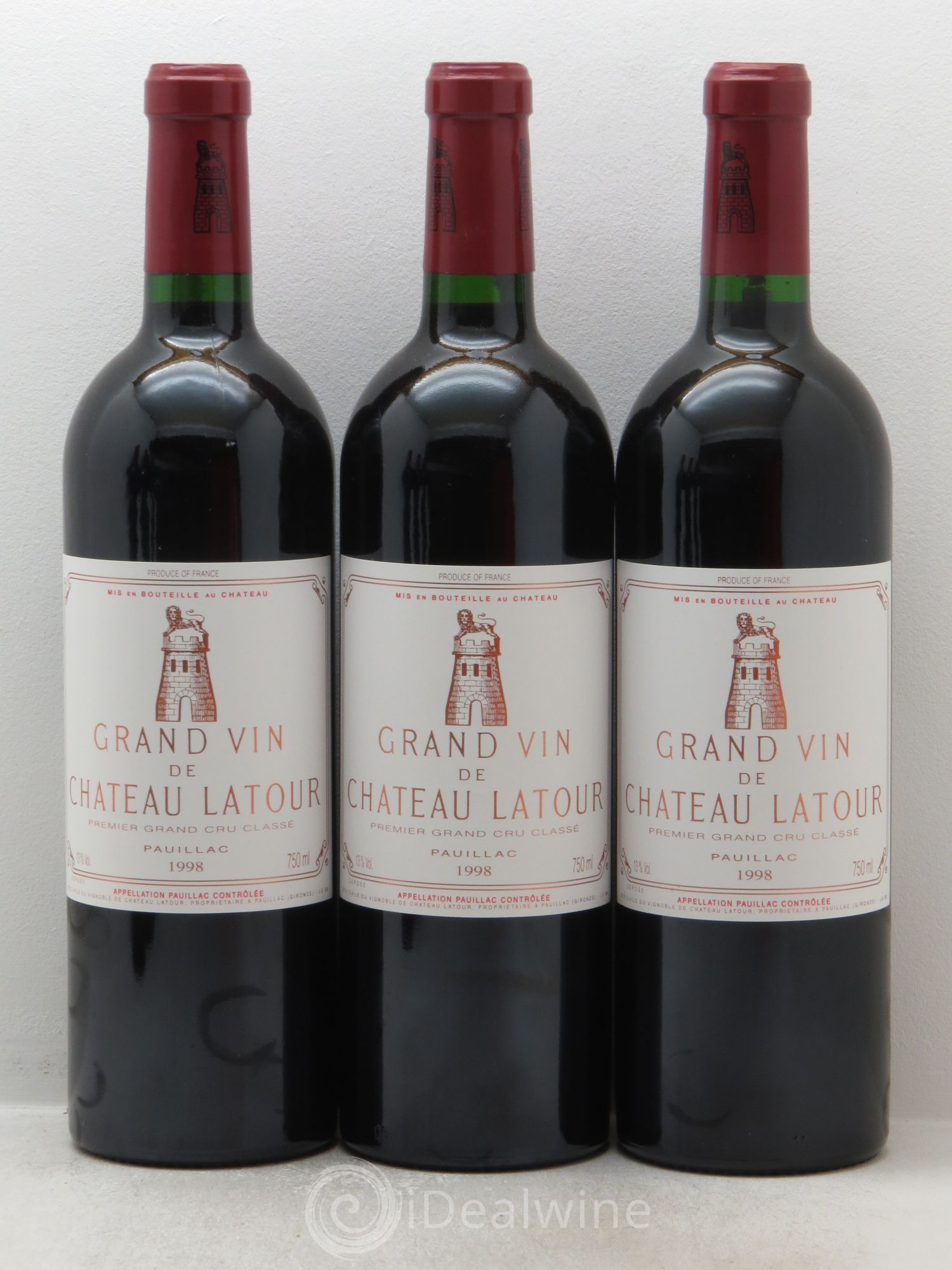 Château Latour 1er Grand Cru Classé 1998 - Lot de 6 bouteilles - 1