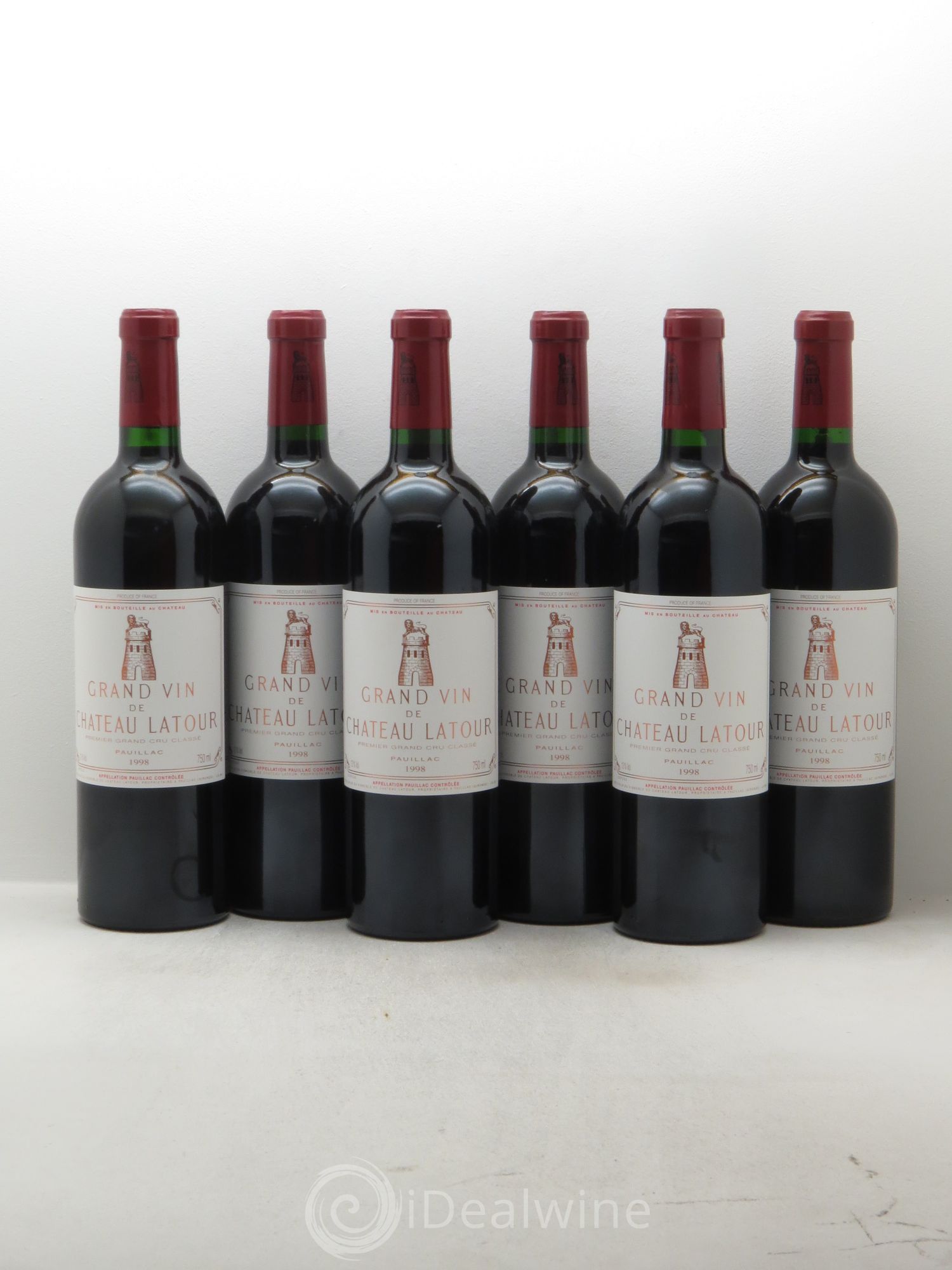 Château Latour 1er Grand Cru Classé 1998 - Lot de 6 bouteilles - 0