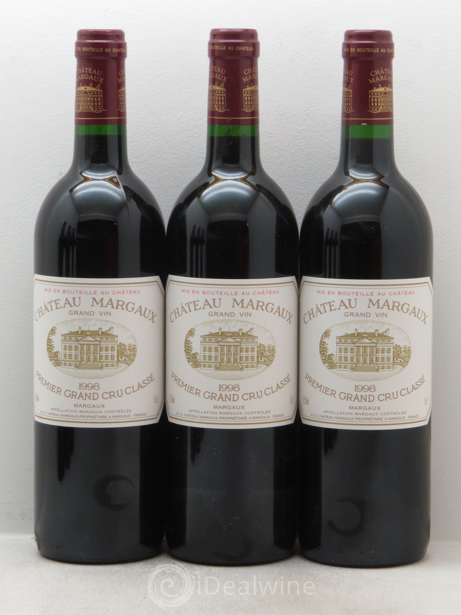 Château Margaux 1er Grand Cru Classé 1998 - Lot de 6 bouteilles - 1