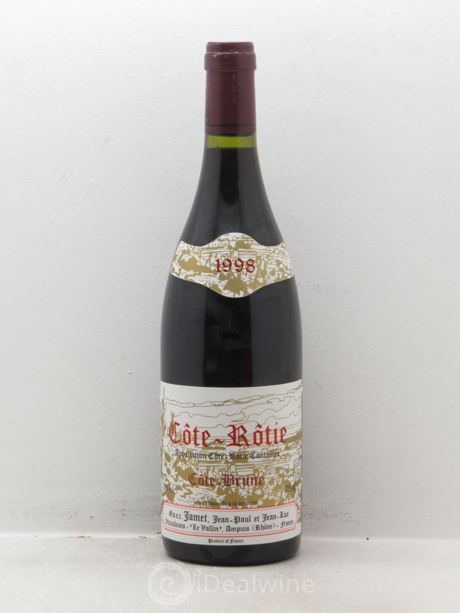 Côte-Rôtie Côte Brune Jamet (Domaine) (sans prix de réserve - no reserve) 1998 - Posten von 1 Flasche - 0