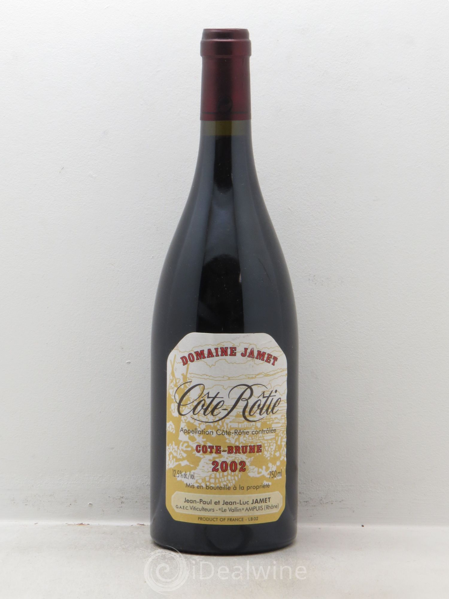Côte-Rôtie Côte Brune Jamet (Domaine) (sans prix de reserve - no reserve) 2002 - Posten von 1 Flasche - 0