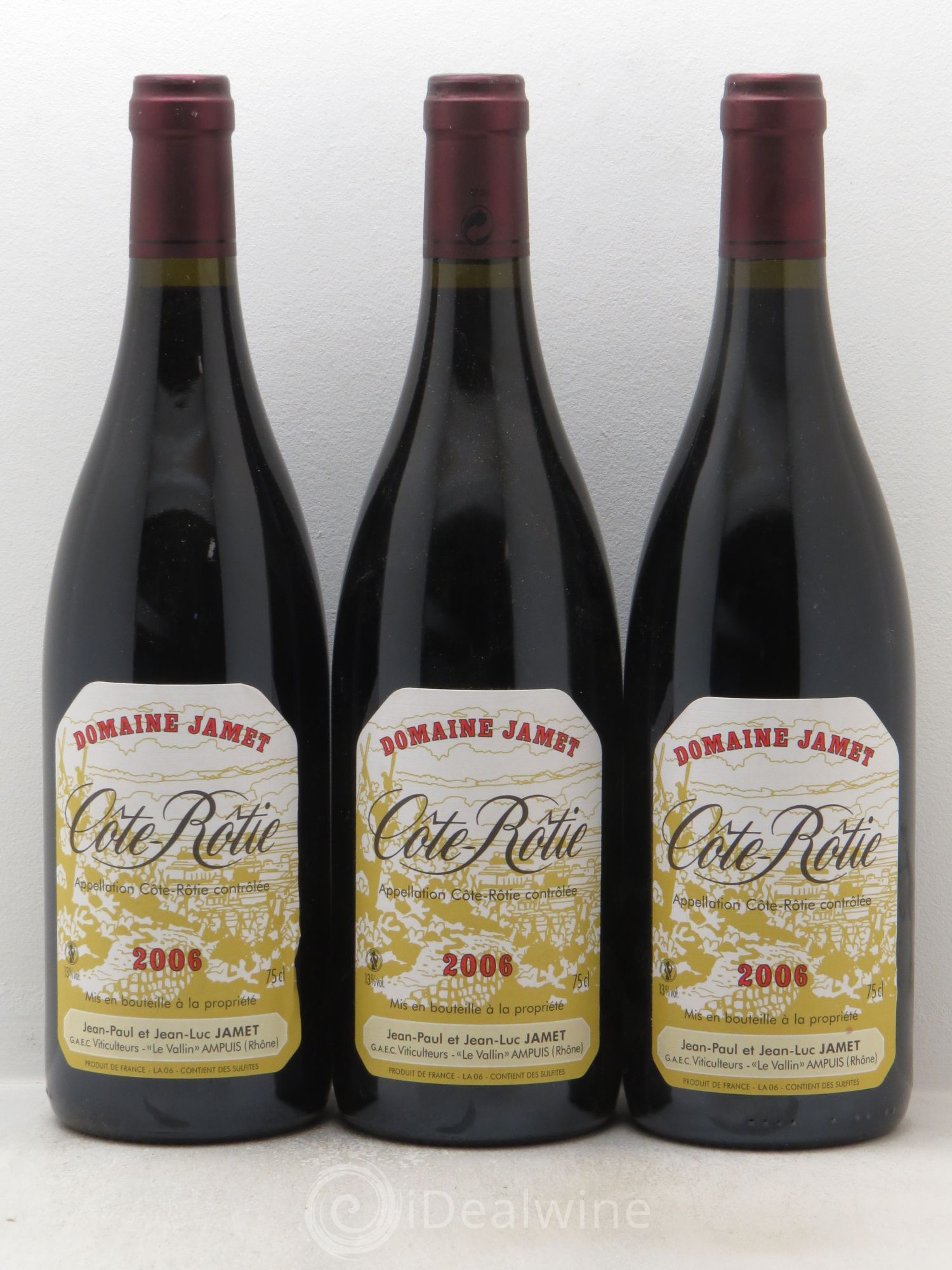 Côte-Rôtie Jamet (Domaine) 2006 - Lot de 3 bouteilles - 0