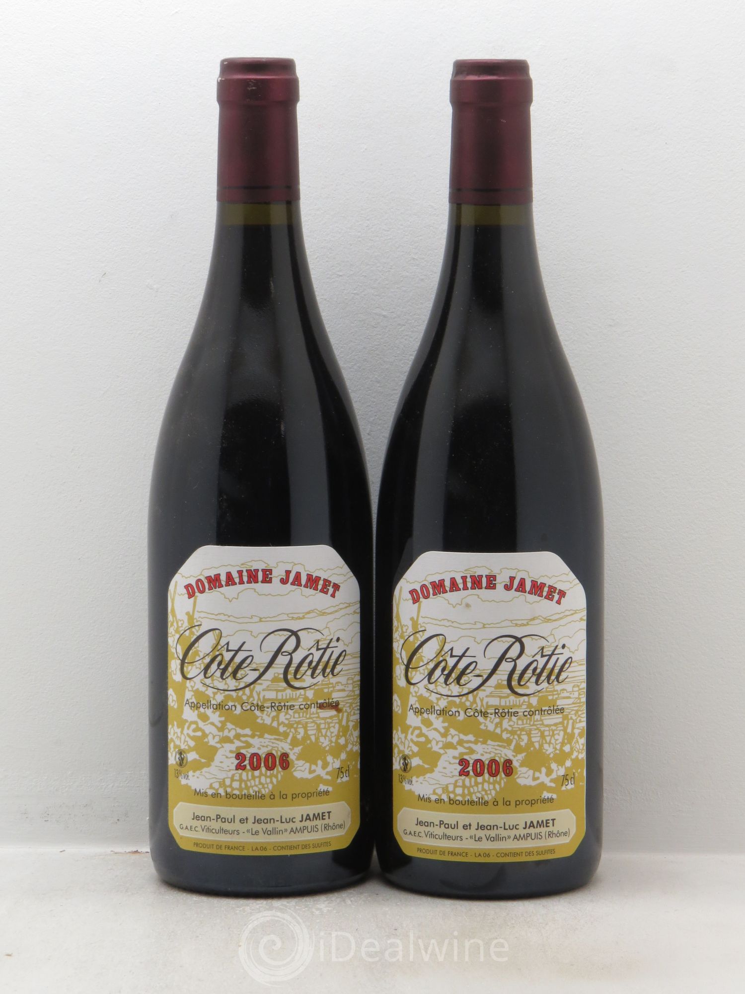 Côte-Rôtie Jamet (Domaine) null 2006 - Lot of 2 bottles - 0