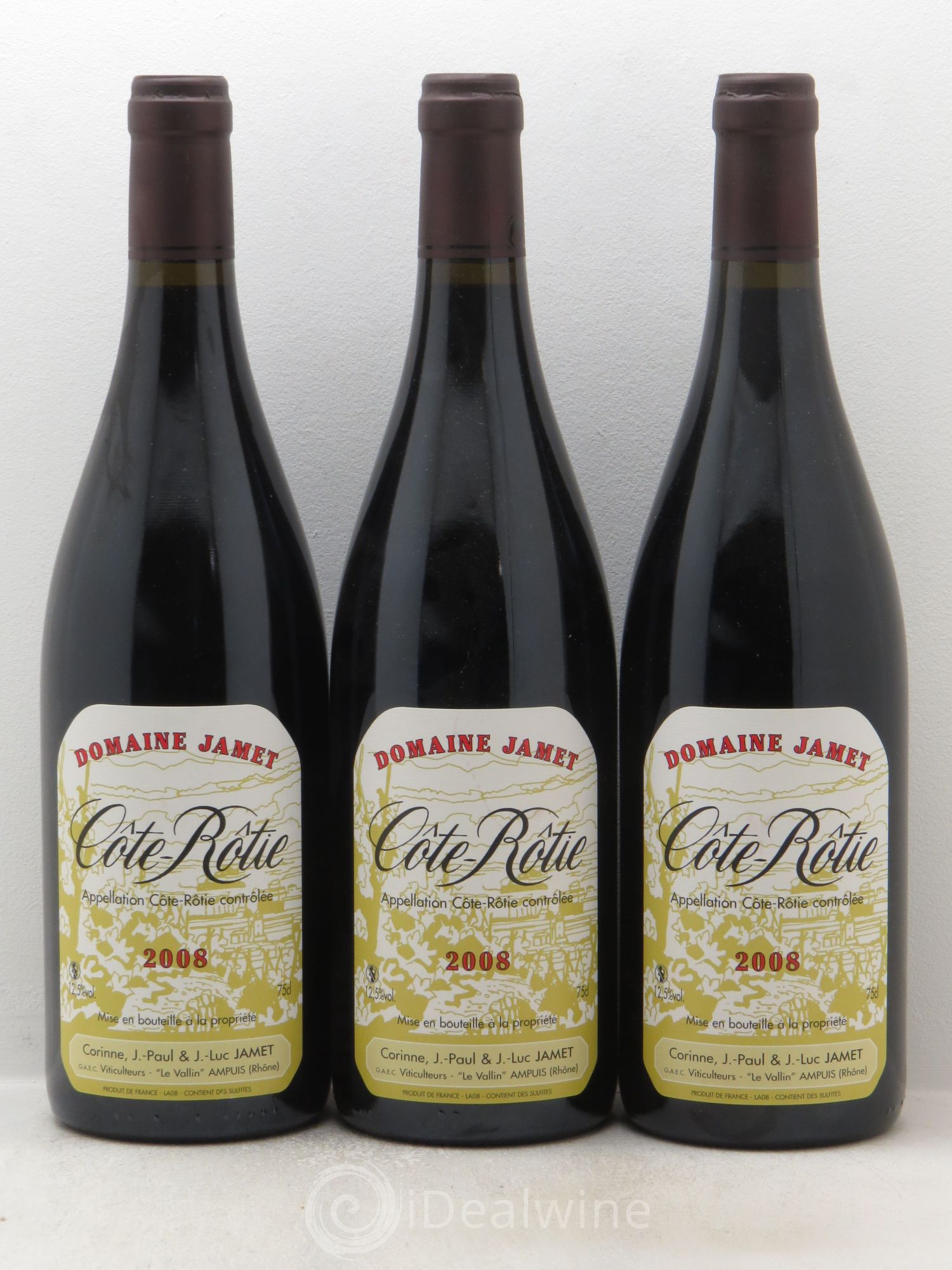Côte-Rôtie Jamet (Domaine) 2008 - Lot de 3 bouteilles - 0