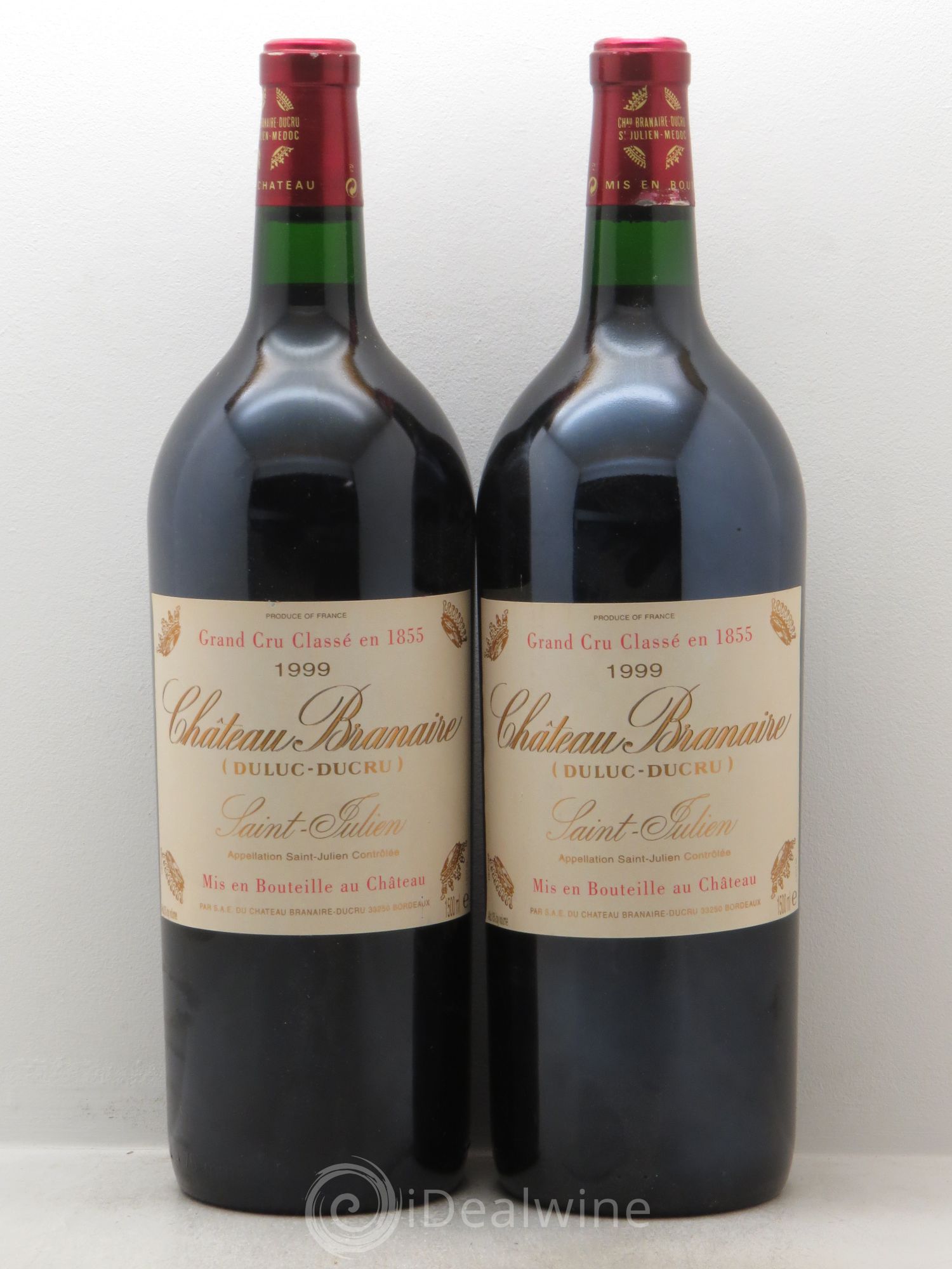 Château Branaire Ducru 4ème Grand Cru Classé 1999 - Lot de 2 magnums - 0