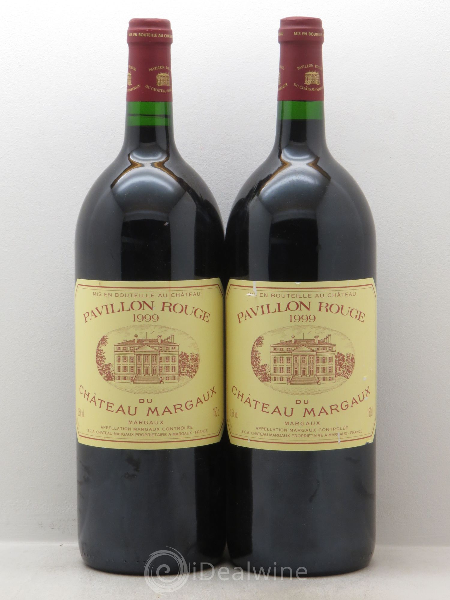 Pavillon Rouge du Château Margaux Second Vin 1999 - Lot de 2 magnums - 0