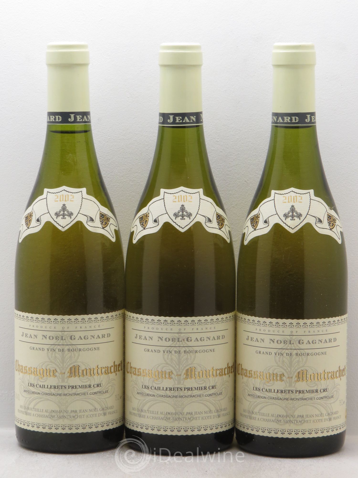 Chassagne-Montrachet 1er Cru Jean Noel Gagnard (sans prix de réserve - no reserve) 2002 - Posten von 3 Flaschen - 0