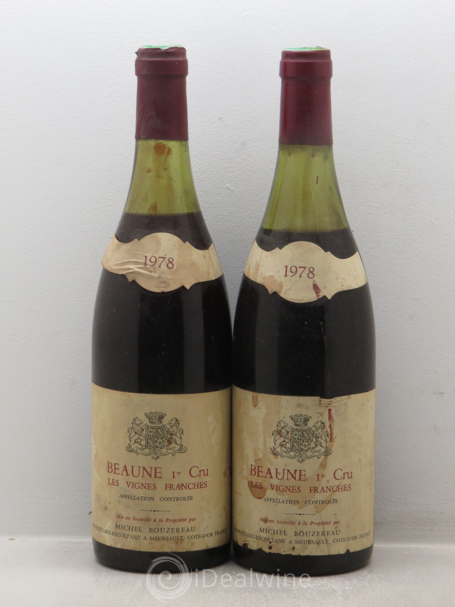 Beaune 1er Cru Bouzereau (sans prix de réserve) 1978 - Posten von 2 Flaschen - 0