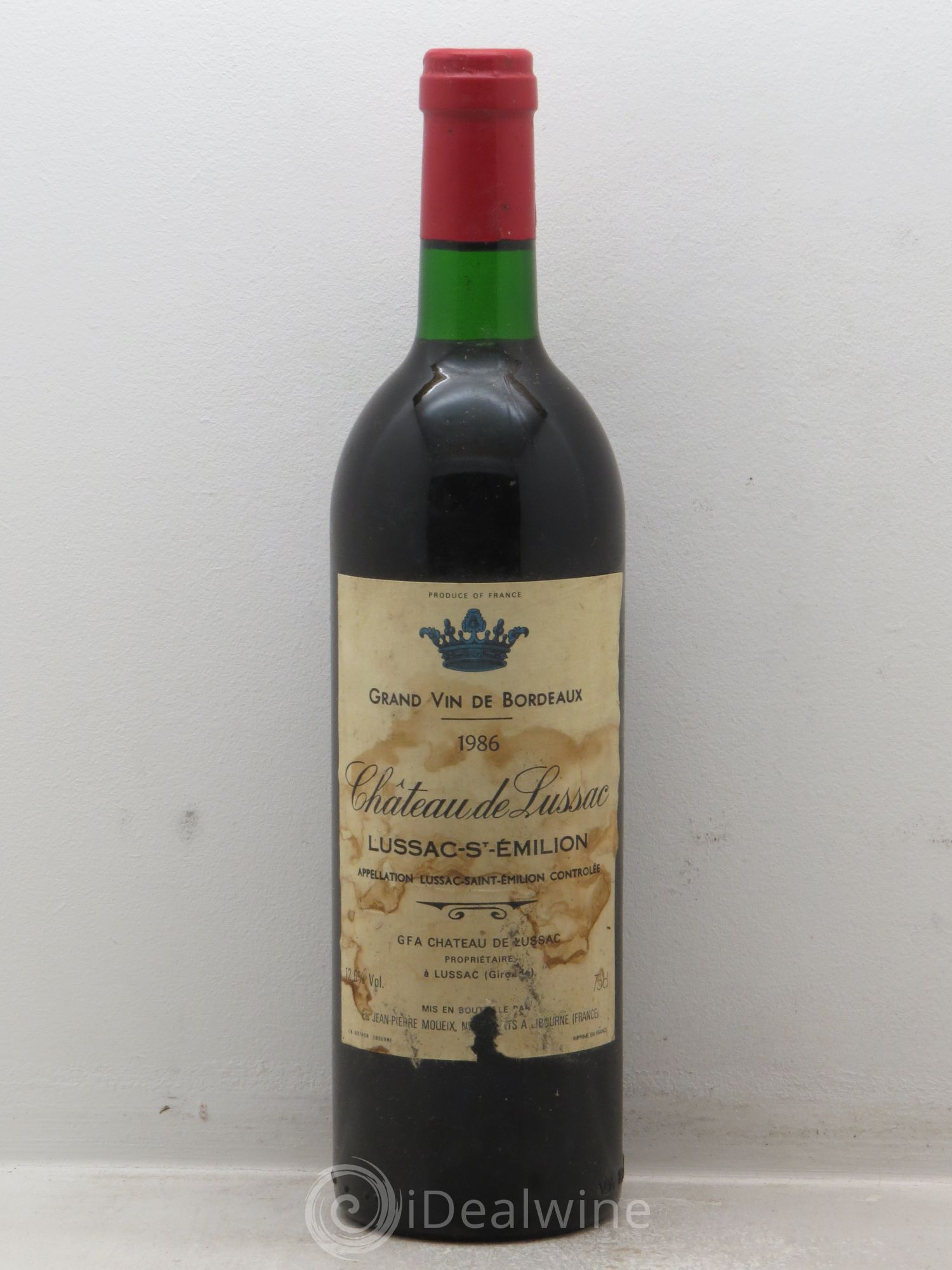 Bordeaux Lussac Saint Emilion Château de Lussac 1986 - Posten von 6 Flaschen - 0