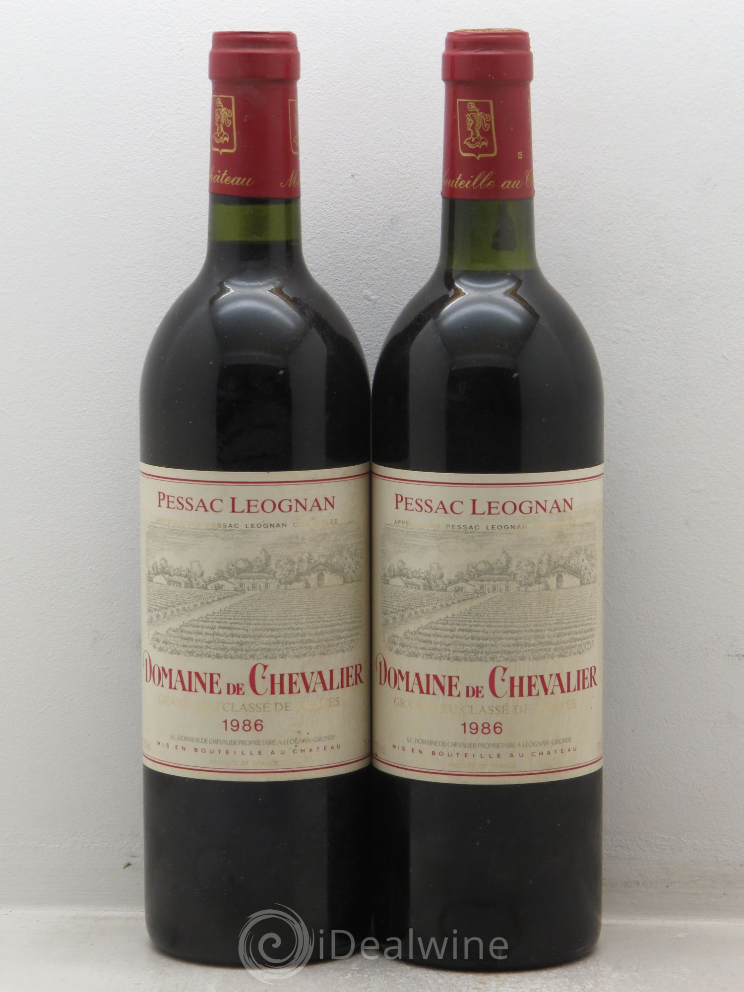 Domaine de Chevalier Cru Classé de Graves (sans prix de réserve) 1986 - Lot de 2 bouteilles - 0