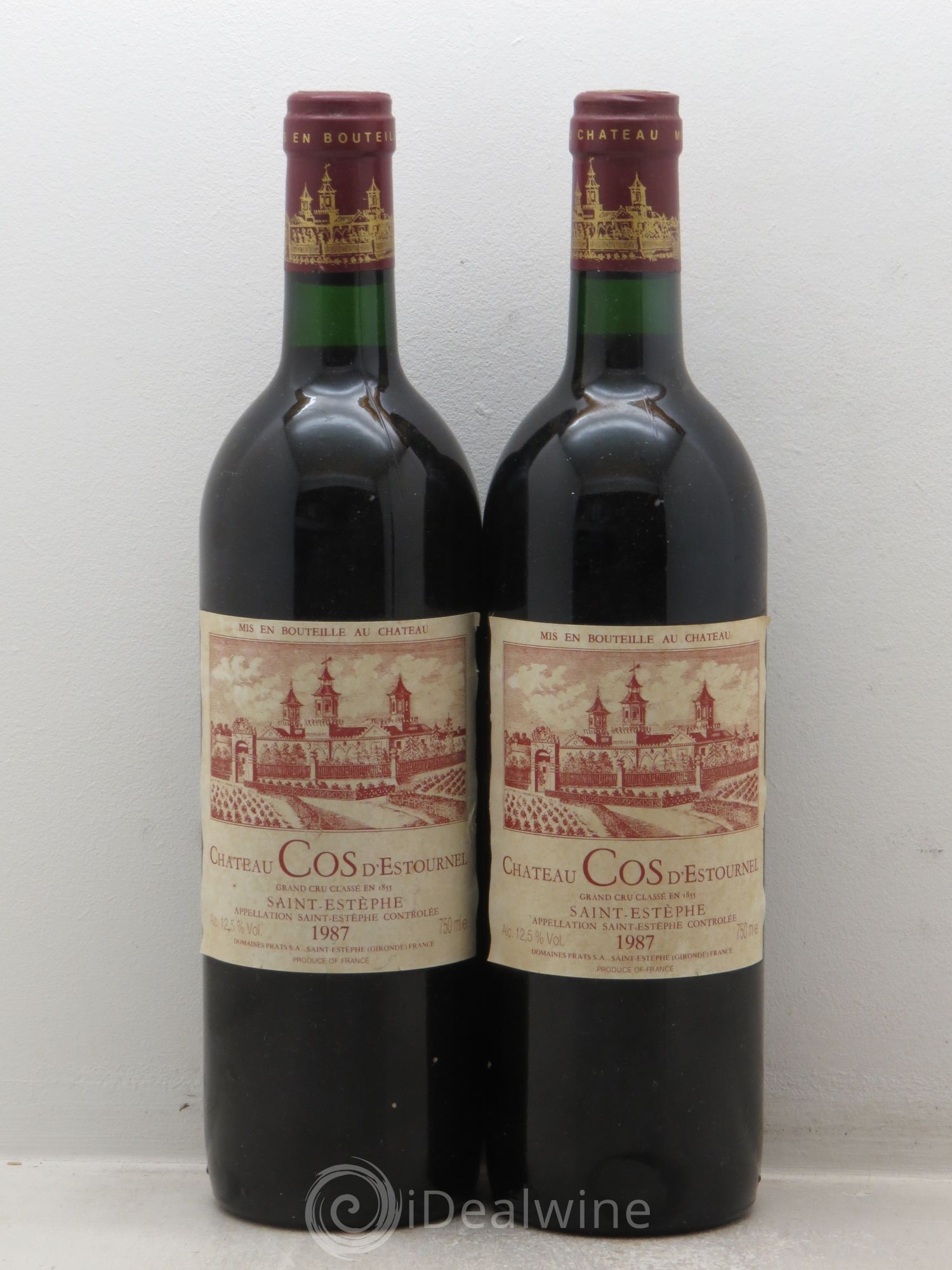 Cos d'Estournel 2ème Grand Cru Classé 1987 - Lot de 2 bouteilles - 0