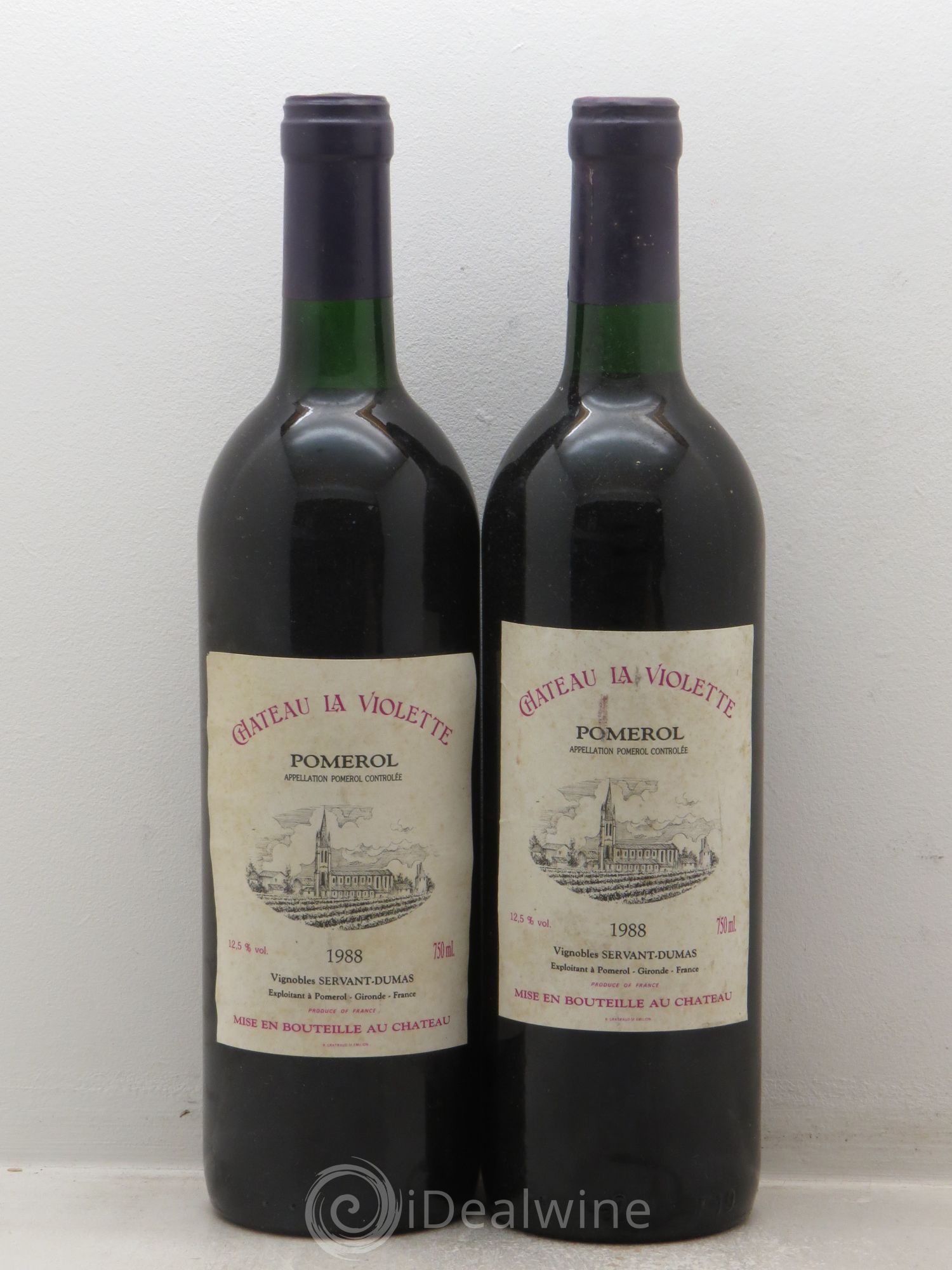 Château la Violette (sans prix de réserve) 1988 - Lot de 2 bouteilles - 0