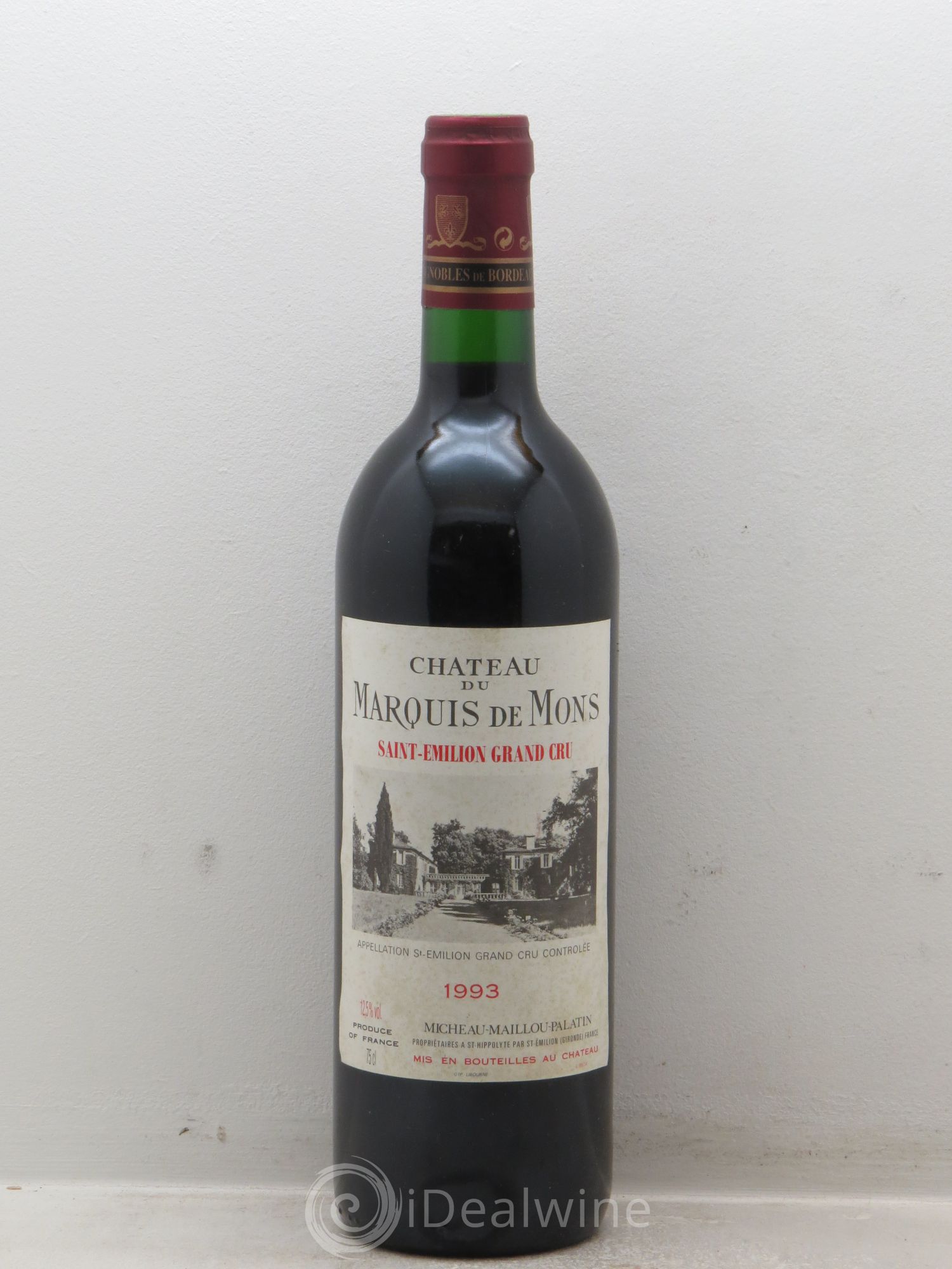 Saint-Émilion Château du Marquis de Mons (sans prix de réserve - no reserve) 1993 - Posten von 1 Flasche - 0